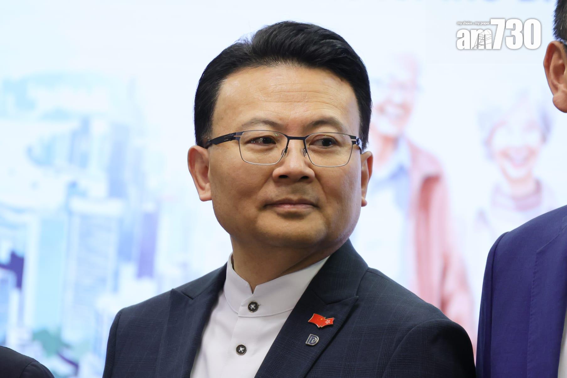 立法會選舉將於12月7日舉行,民建聯宣布派出26人出選,來自人大、政協及全國性團體的陳勇在原本界別出選。(吳康琦攝)