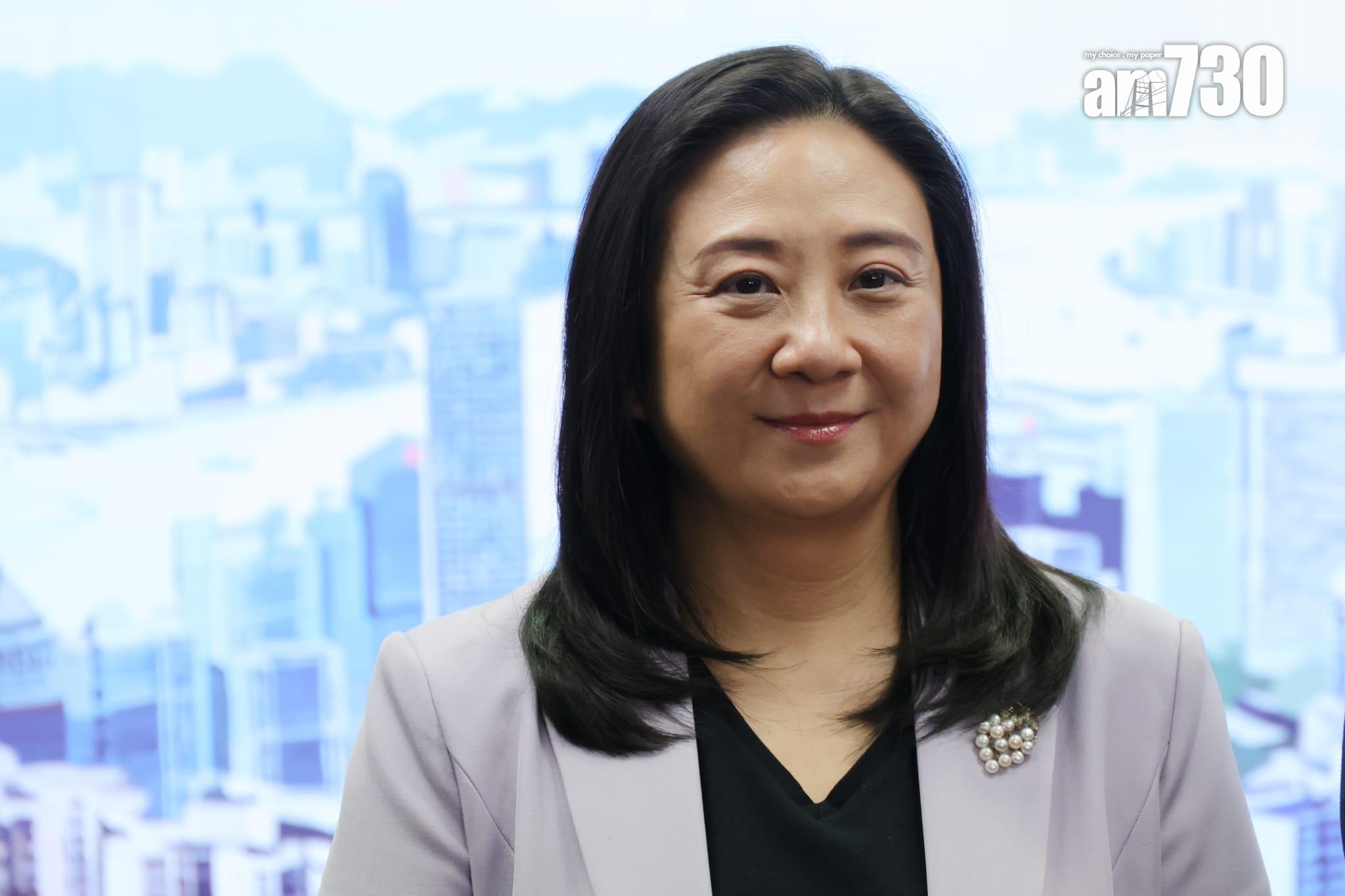 立法會選舉將於12月7日舉行,民建聯主席陳克勤宣布派出26人出選,葛珮帆參選選委會界別。(吳康琦攝)