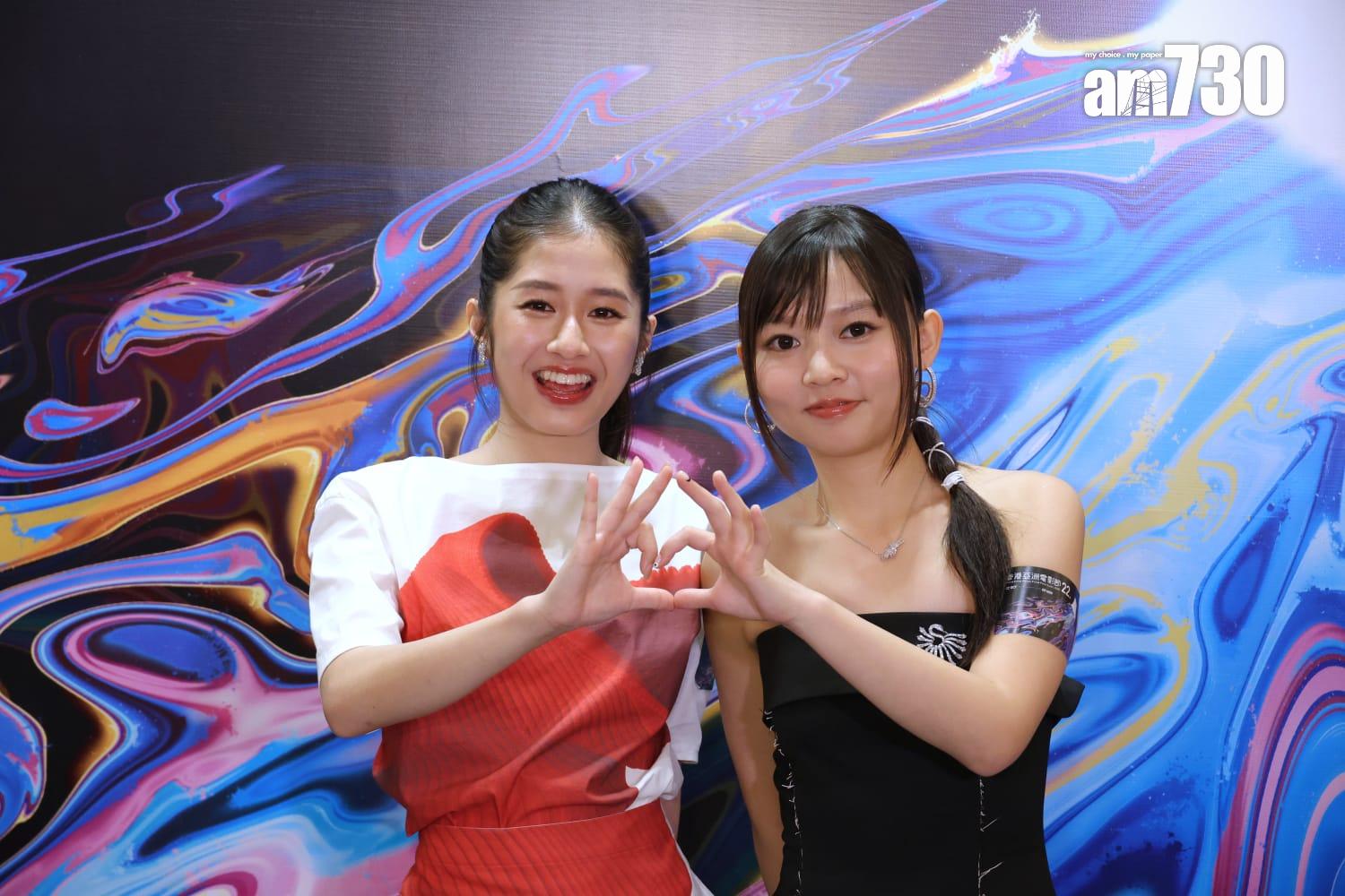 泰妹與童童有份為《世外》配音。(林俊源攝)