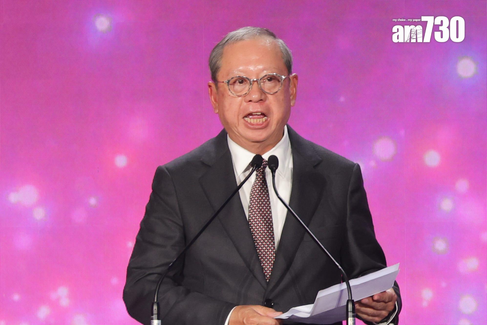 林建岳致辭指,酒佳餚巡禮已成為推廣香港作為國際美食之都的重要平台。 (吳康琦攝)