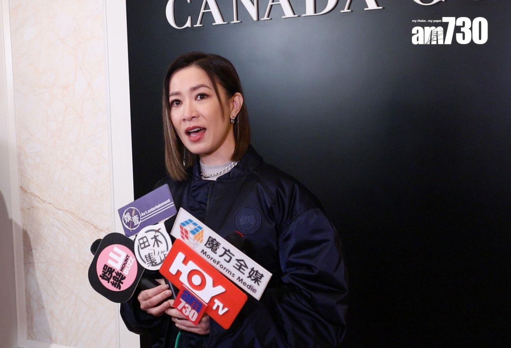 佘詩曼談起許紹雄時眼濕濕。(娛樂組攝)