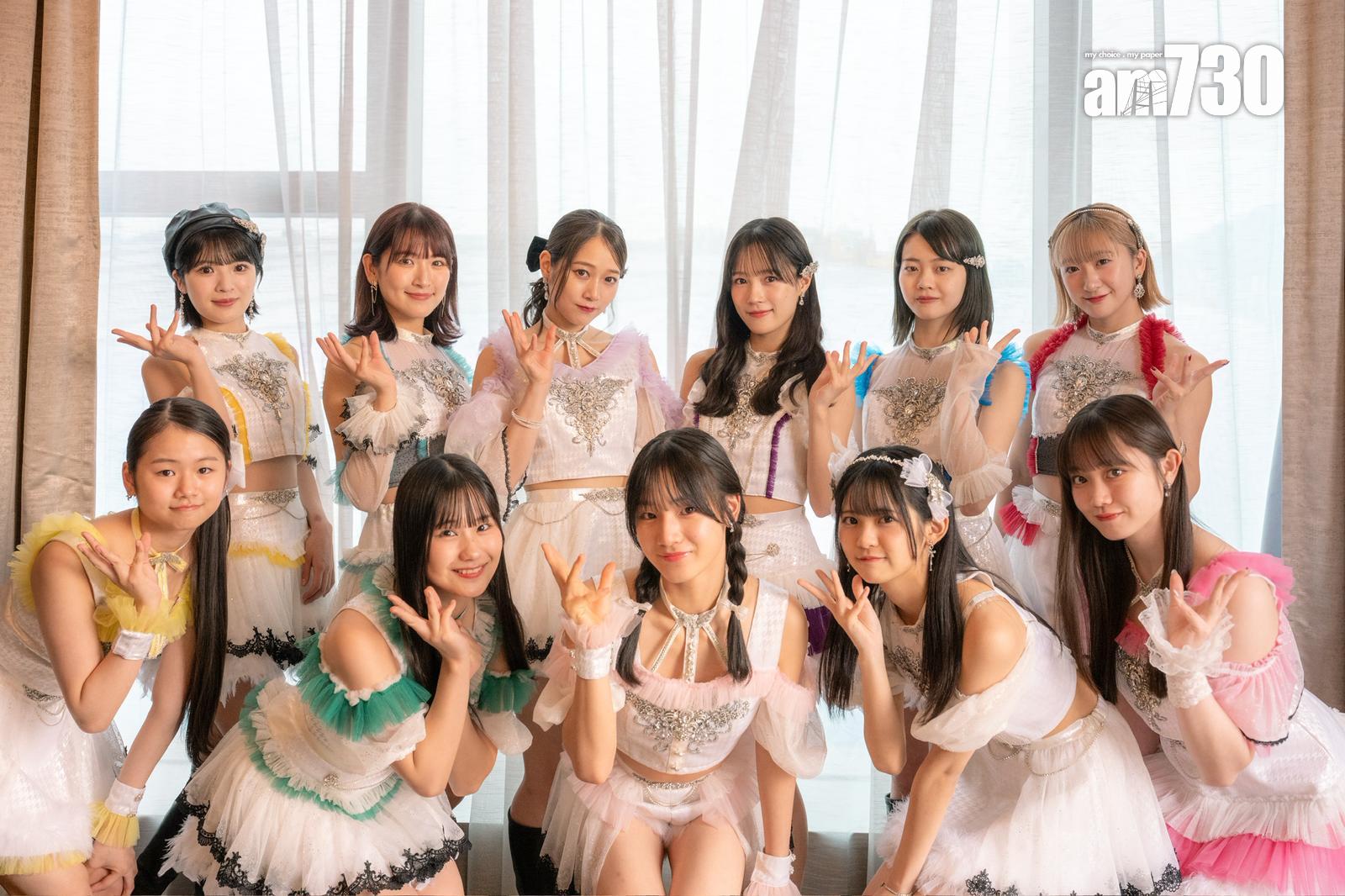 日本女團Tsubaki Factory成軍10周年,是次香港演唱會可謂極具紀念意義。 (娛樂組攝)