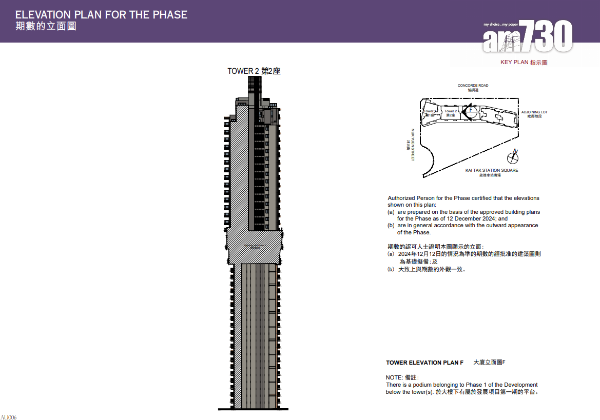 天璽.天第2期上樓書 全盤584伙面積295呎起|啟德新盤