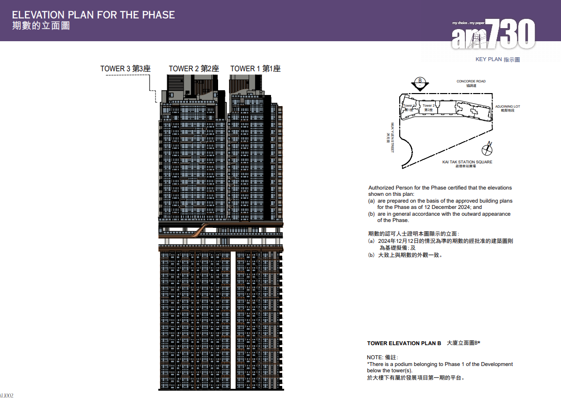 天璽.天第2期上樓書 全盤584伙面積295呎起|啟德新盤