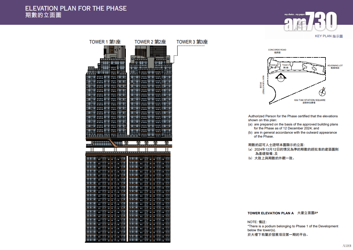 天璽.天第2期上樓書 全盤584伙面積295呎起|啟德新盤