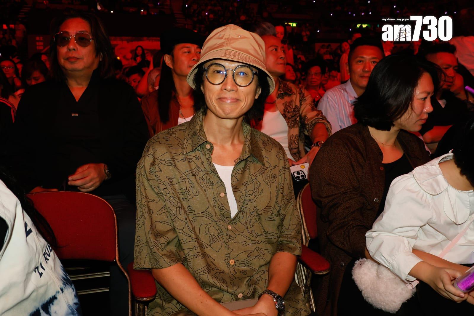 杜德偉巡迴演唱會舉行香港站尾場,黃子華入場支持。(蘇文傑攝)