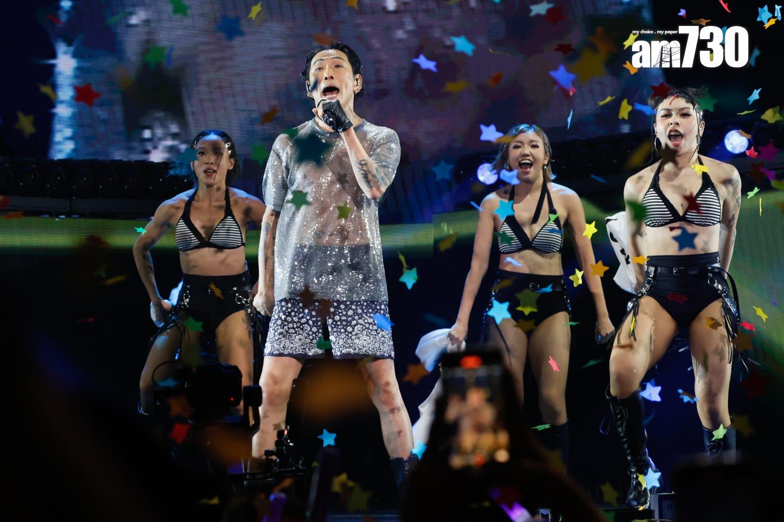 杜德偉(Alex)演唱會《GETUP 世界巡迴演唱會 - 香港站》尾場。(蘇文傑攝)