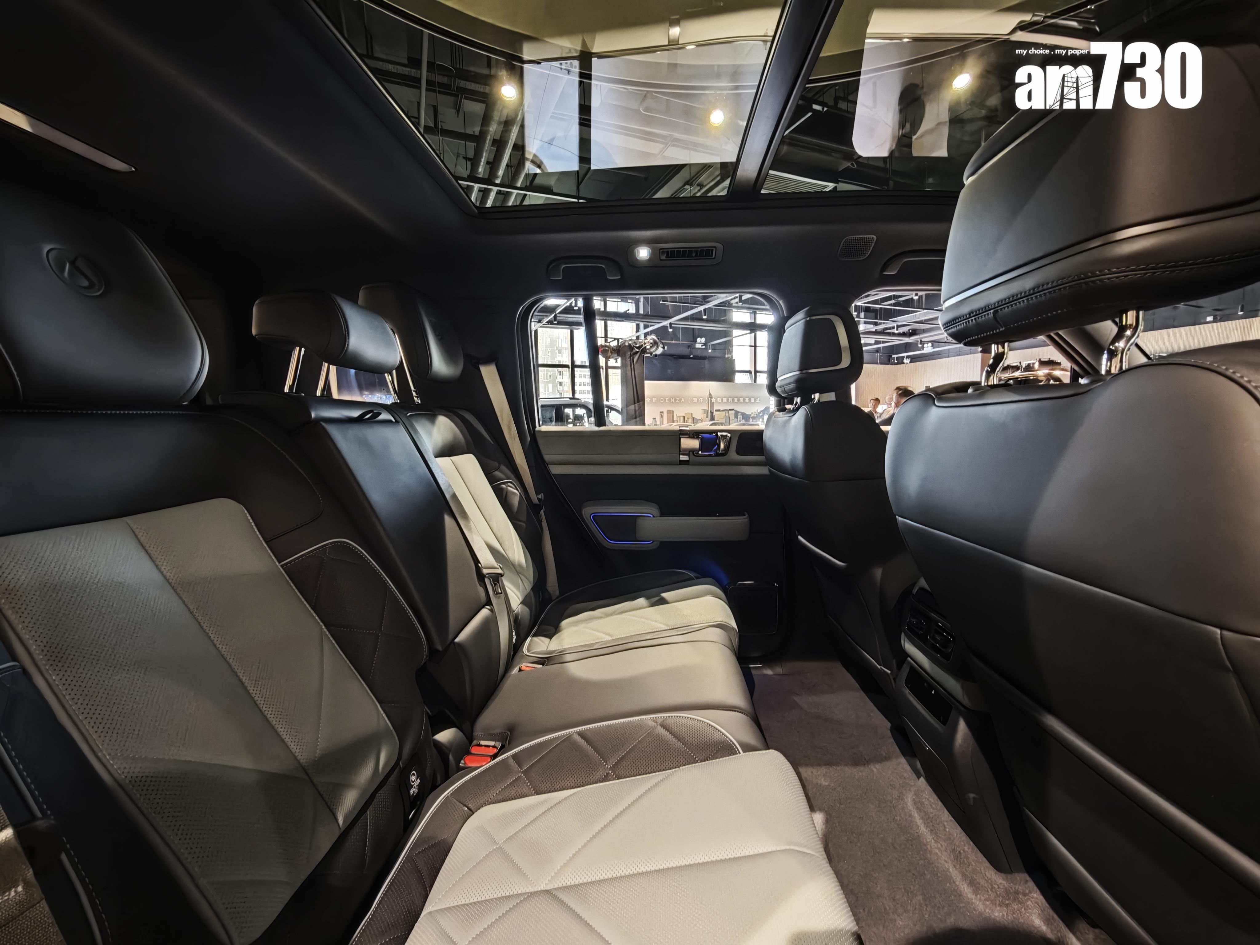 DENZA B5後座空間寬敞。