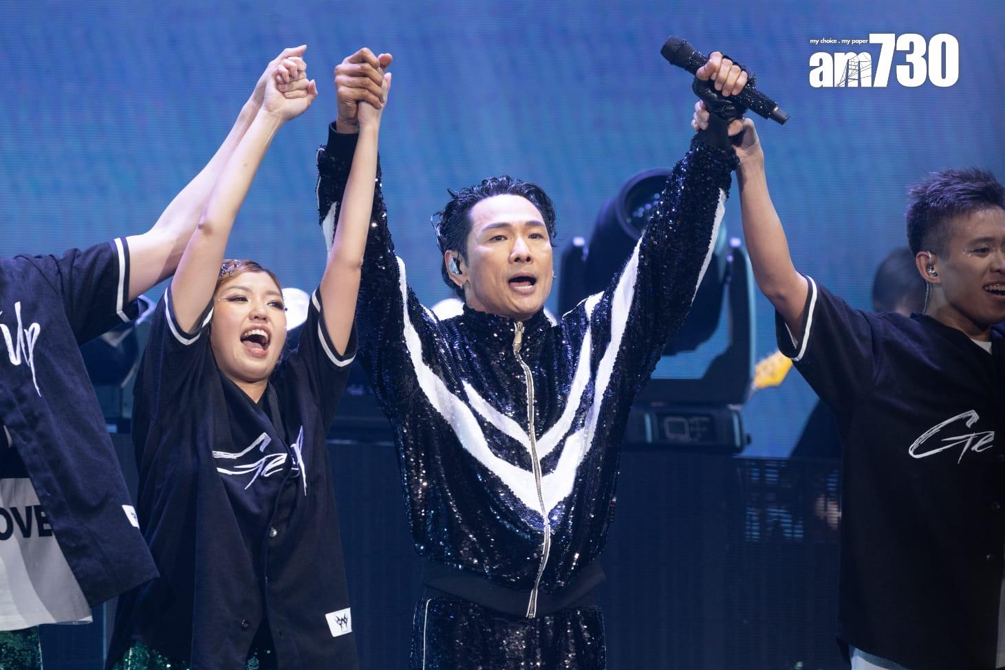 杜德偉(Alex)演唱會《GETUP 世界巡迴演唱會 - 香港站》尾場。(蘇文傑攝)