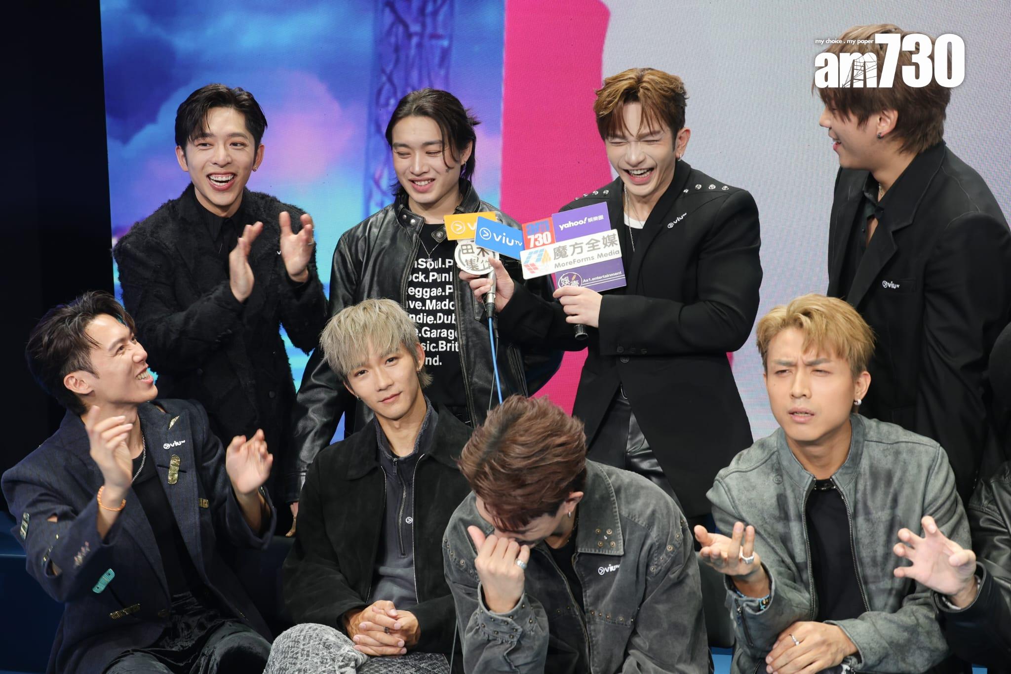 Anson Lo大爆Jer「造星」的秘密,眾兄弟爆笑。(吳康琦攝)