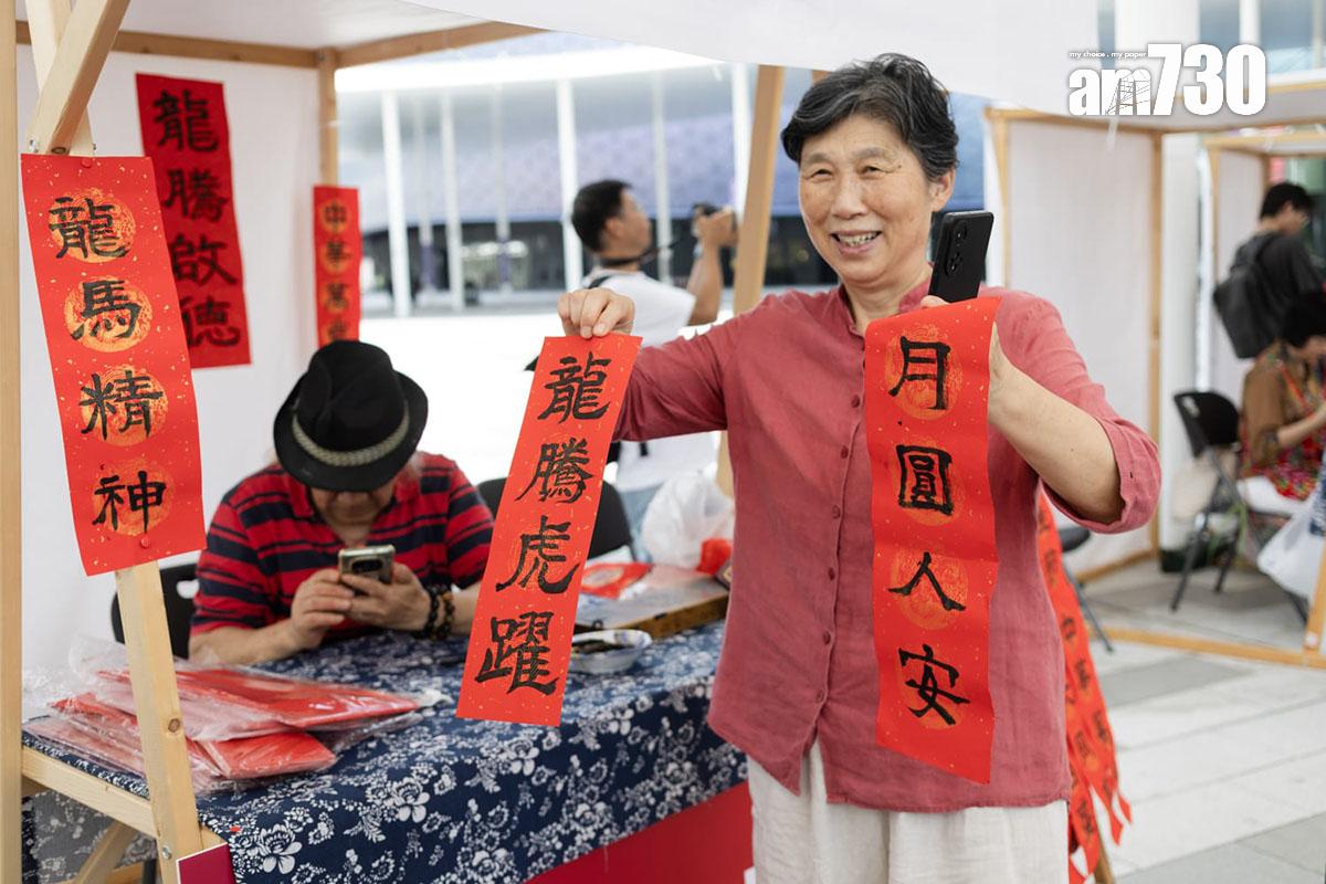 啟德體育園今日舉行國慶同樂日及國安展覽。(周令知攝)