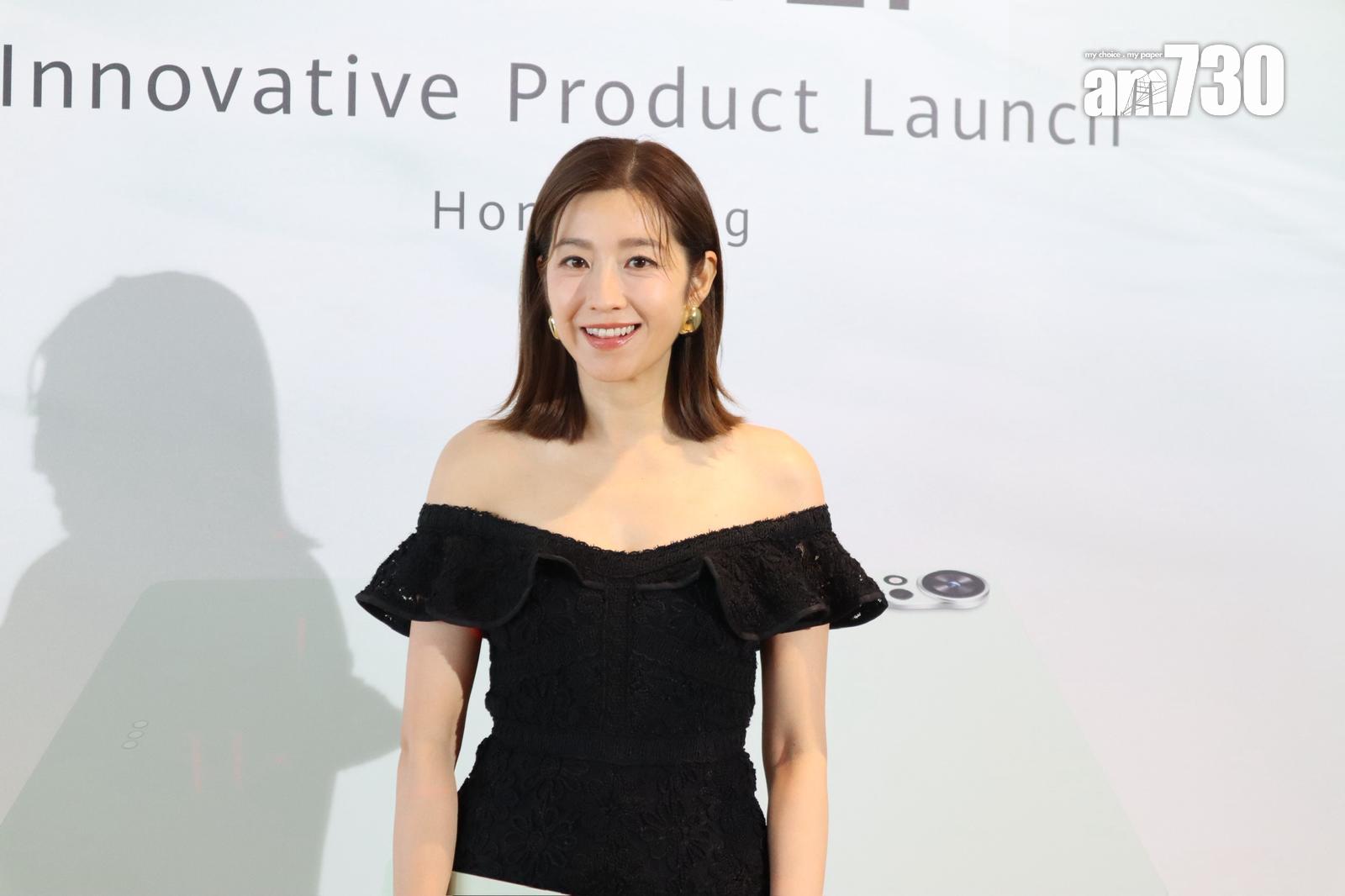 陳自瑤(Yoyo) 今日(30日)出席電子產品活動。(娛樂組攝)