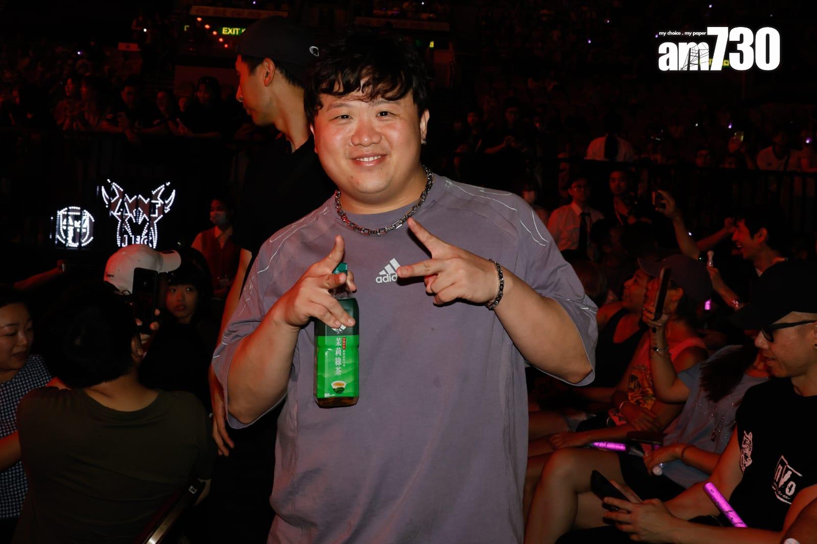 杜德偉巡迴演唱會舉行香港站尾場,肥仔@ERROR入場支持。(蘇文傑攝)