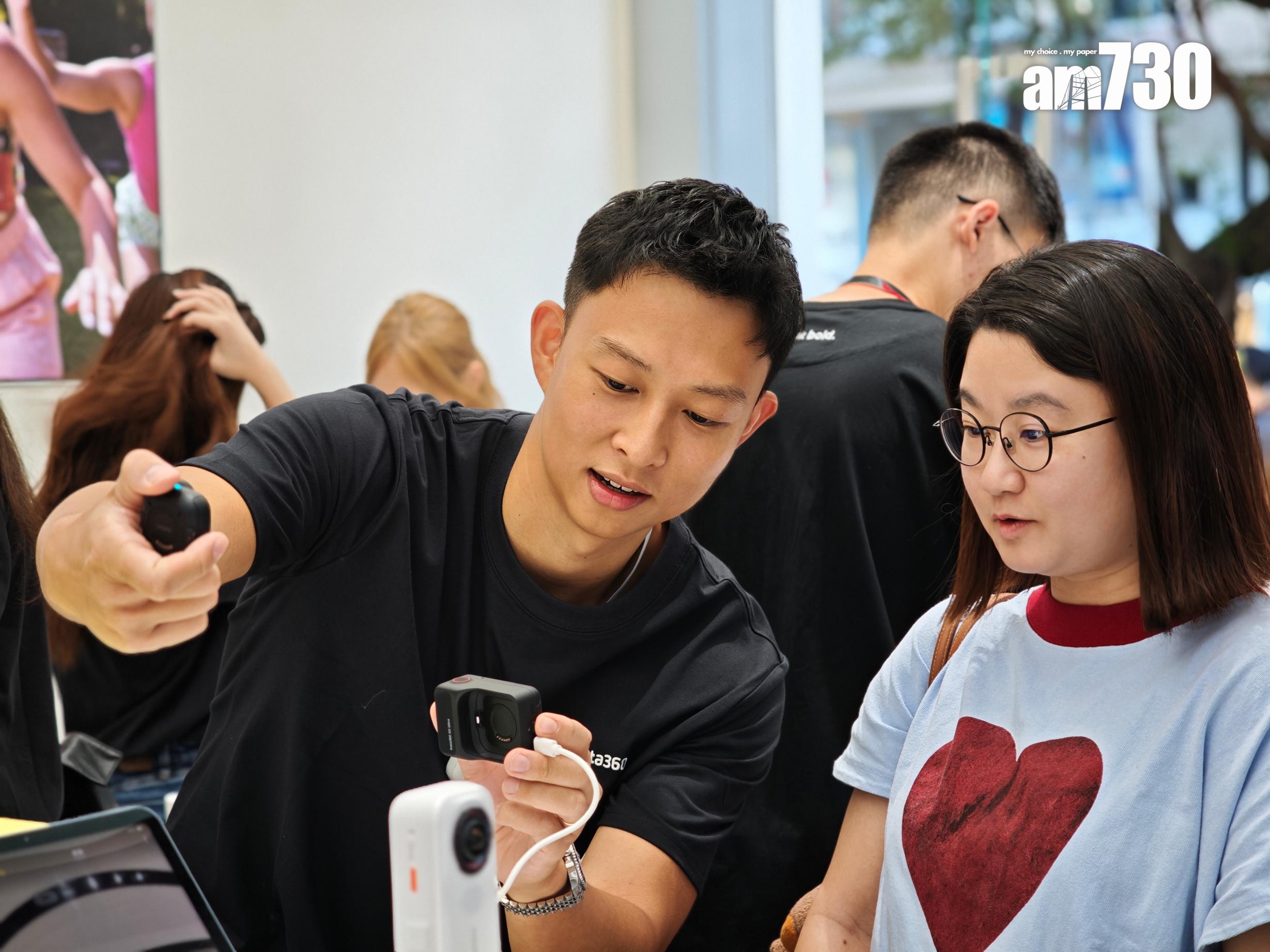 YouTuber托哥在Insta360品牌旗艦店做一日店長,更成功開單賣出首部相機。