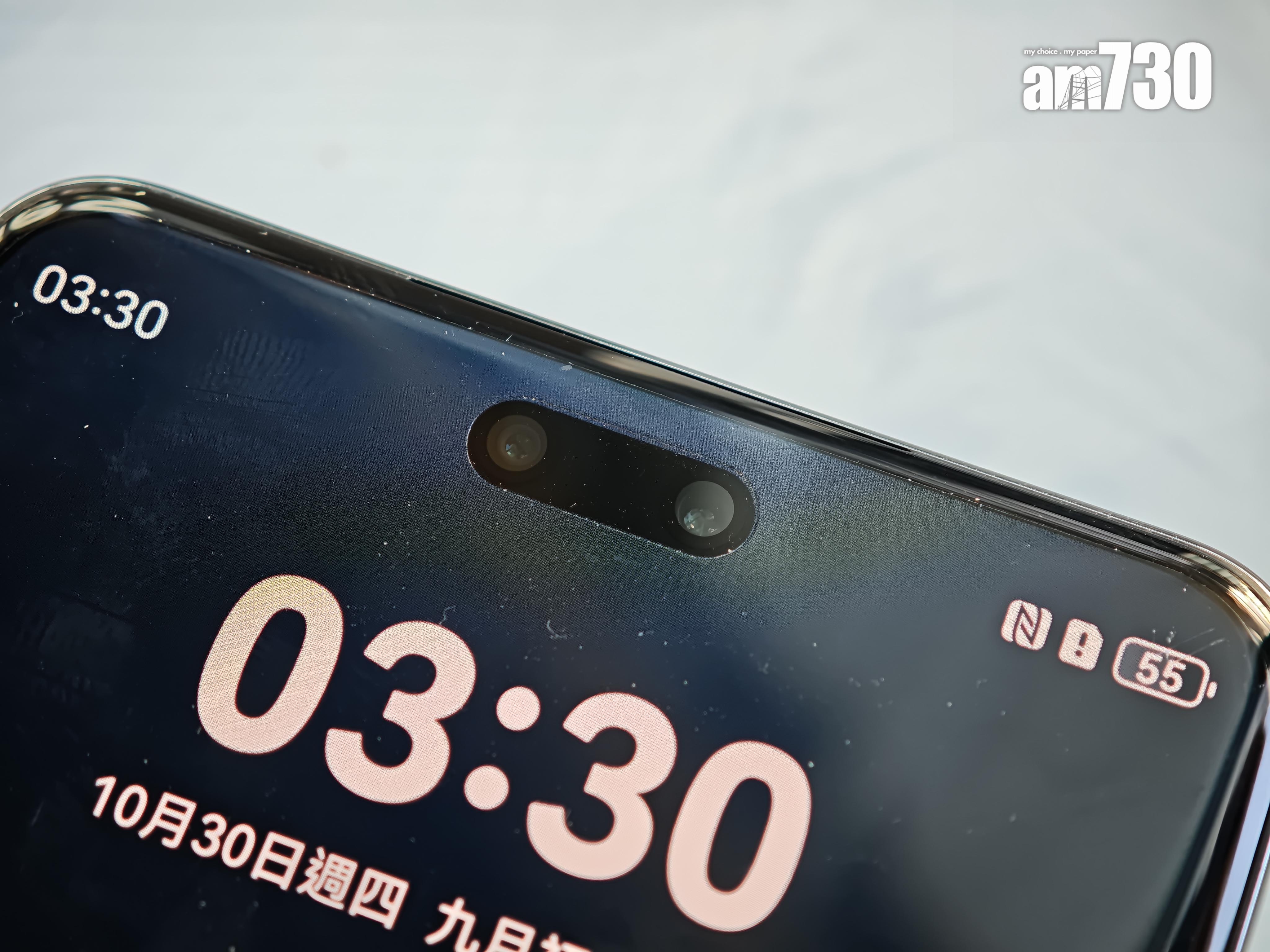 HUAWEI nova 14 Pro備有雙自拍鏡頭可作變焦。