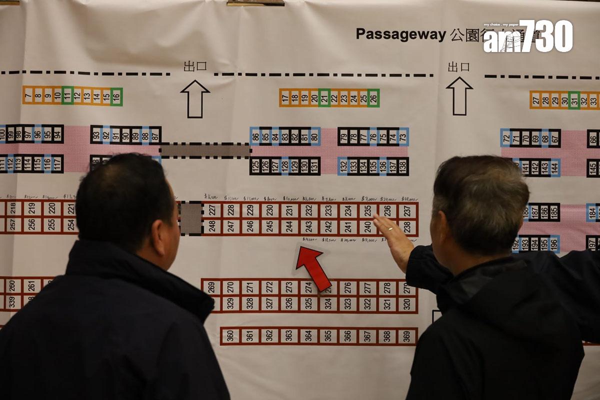 維園花市攤位公開競投一連3日舉行。(鍾式明攝)