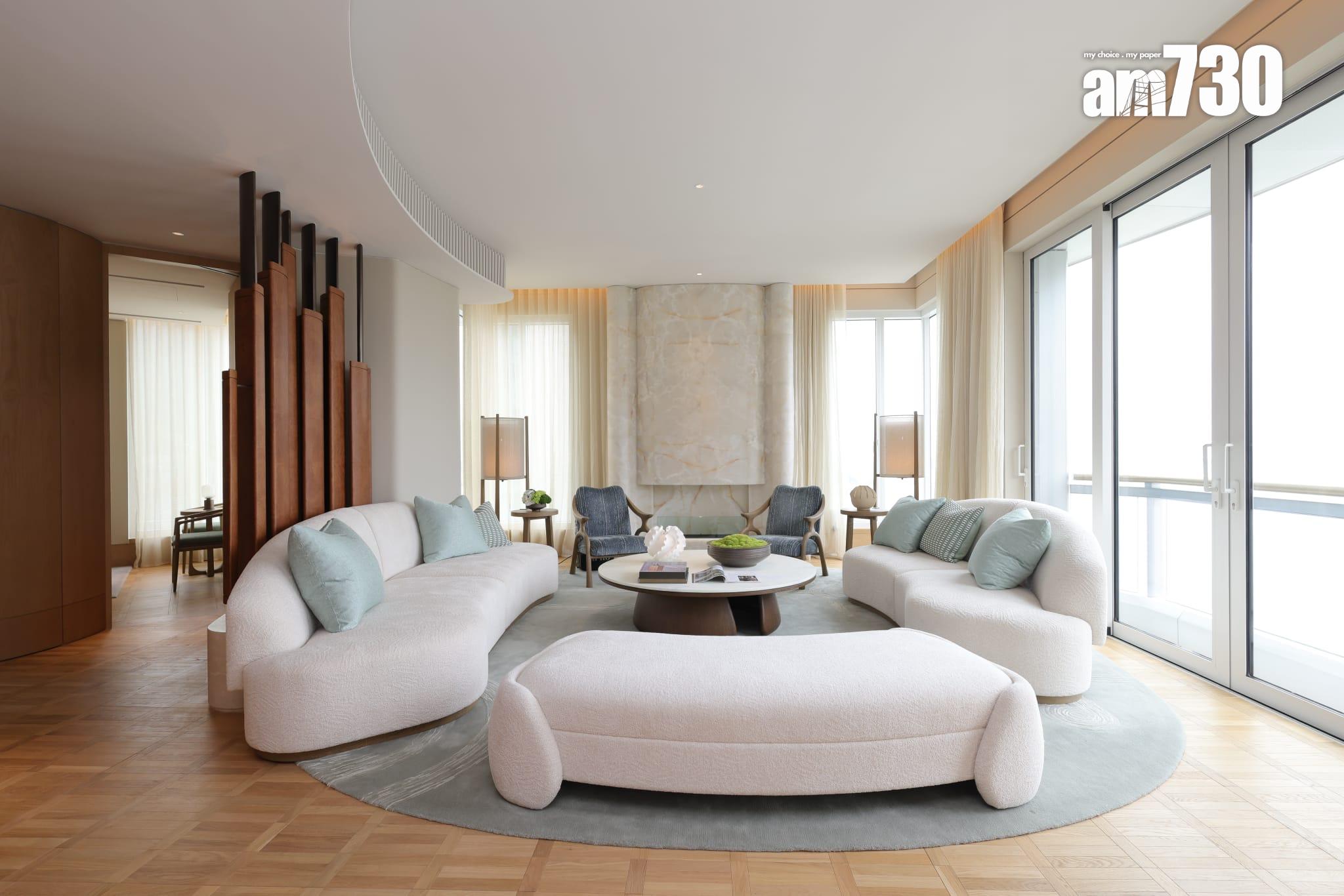 迎夏示範單位|4022呎頂層複式戶 玻璃轉角設計盡覽淺水灣海岸(多圖有片)|淺水灣豪宅