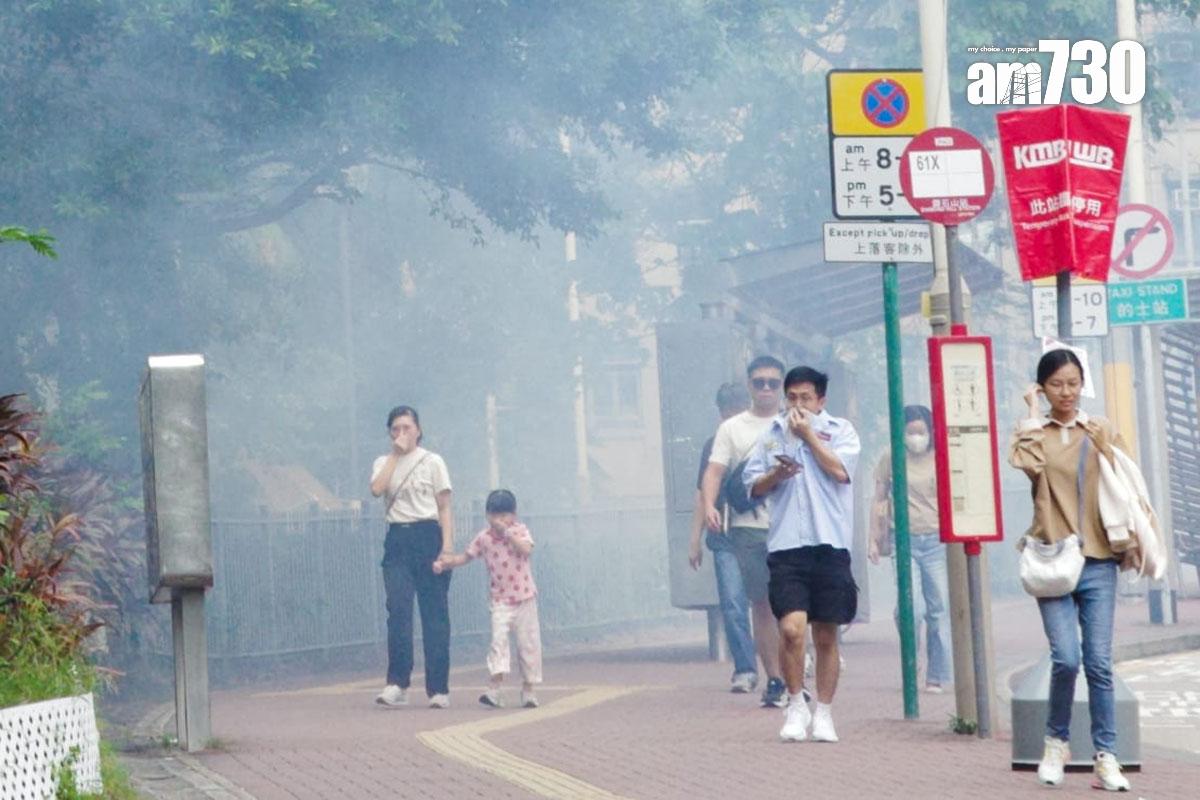 政府在患者寓所和曾到訪地點一帶加強滅蚊。(吳康琦攝)
