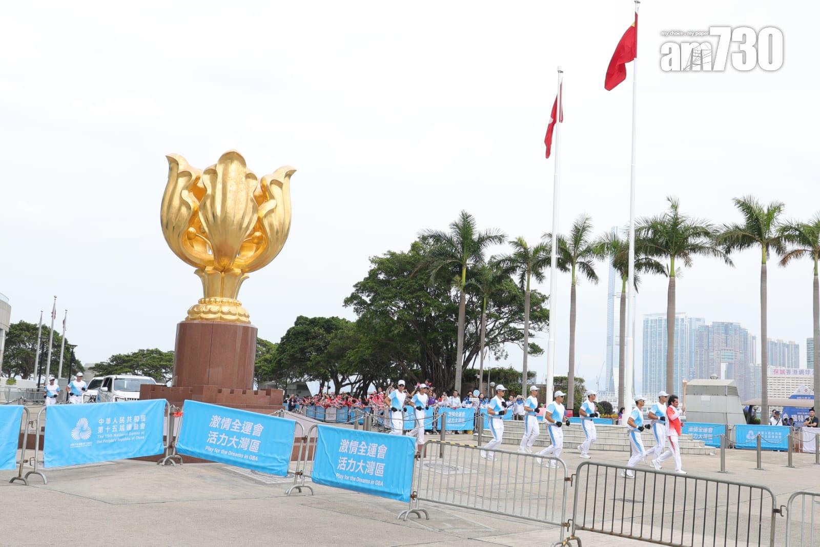 火炬傳遞儀式今日舉行。(吳康琦攝)