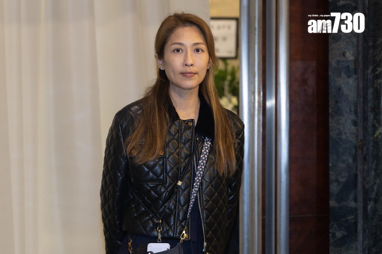 陳敏之晚上到靈堂送別許紹雄。(娛樂者攝)