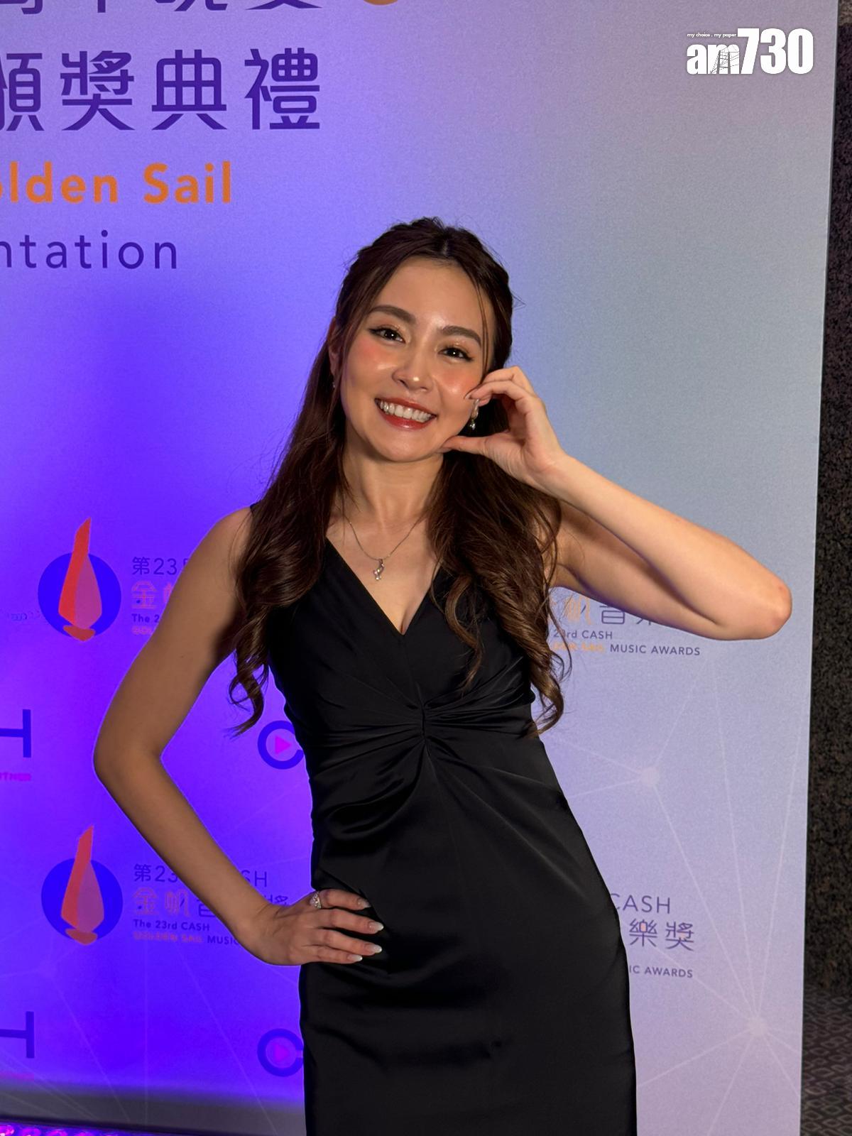 李蘊以歌手身份出席「第23屆CASH金帆音樂獎」。 (娛樂組攝)