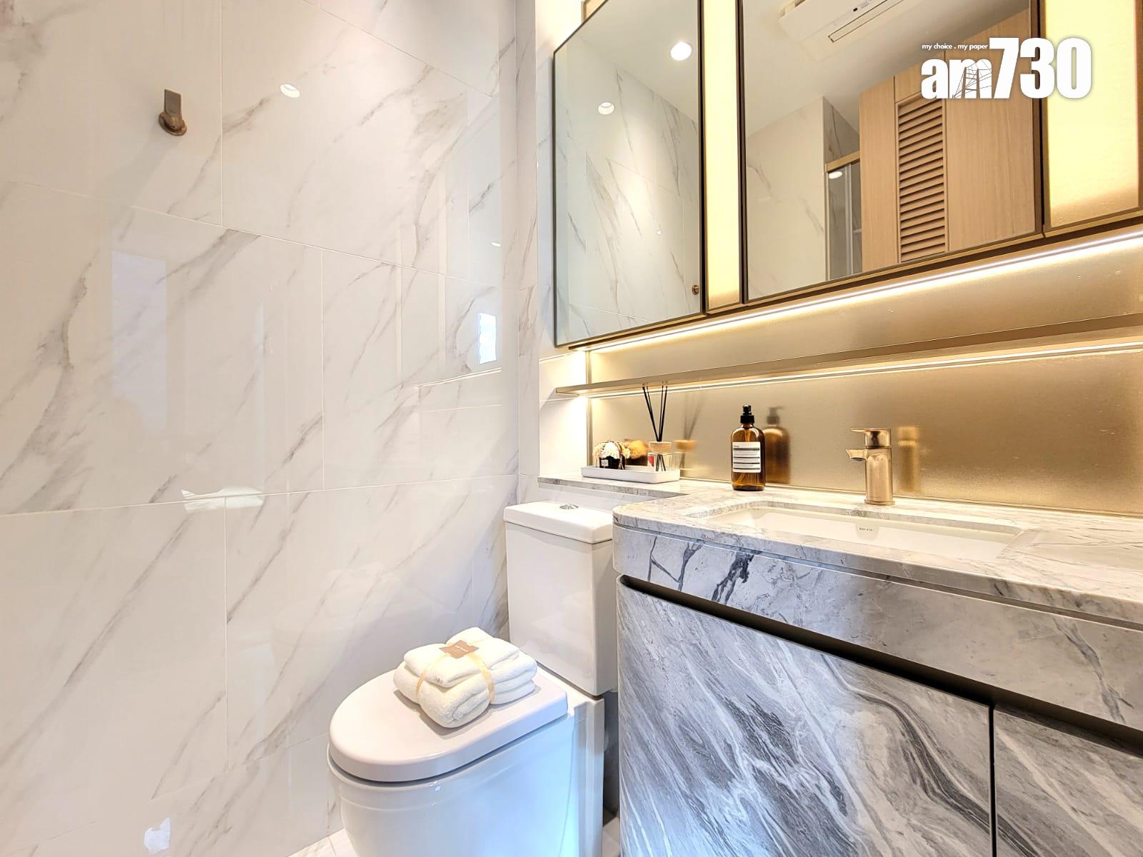 DOUBLE COAST III示範單位|249呎開放式 間隔方正實用 三合一露台設計(多圖有片)|啟德新盤