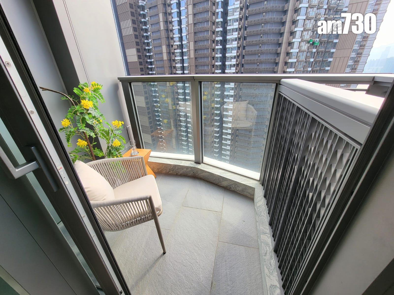 DOUBLE COAST III示範單位|249呎開放式 間隔方正實用 三合一露台設計(多圖有片)|啟德新盤