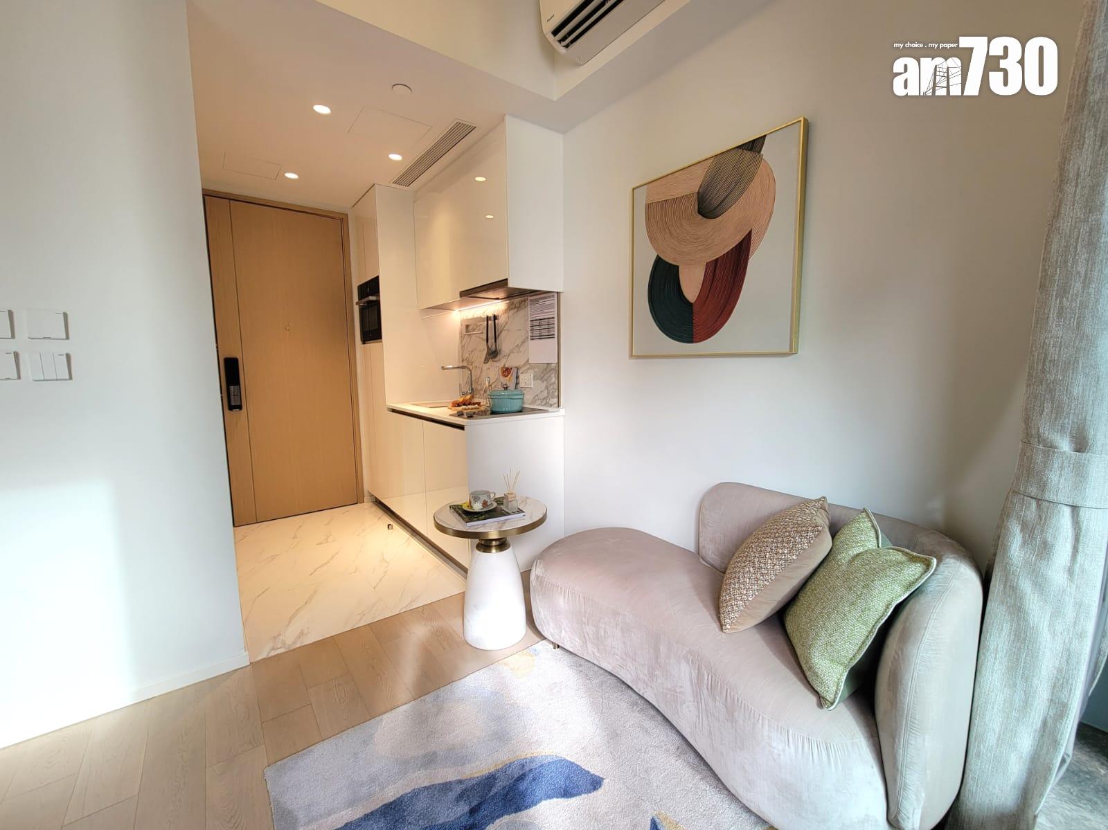 DOUBLE COAST III示範單位|249呎開放式 間隔方正實用 三合一露台設計(多圖有片)|啟德新盤