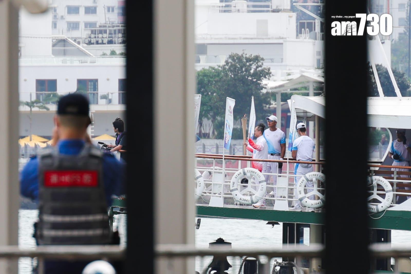 火炬傳遞儀式今日舉行。(吳康琦攝)