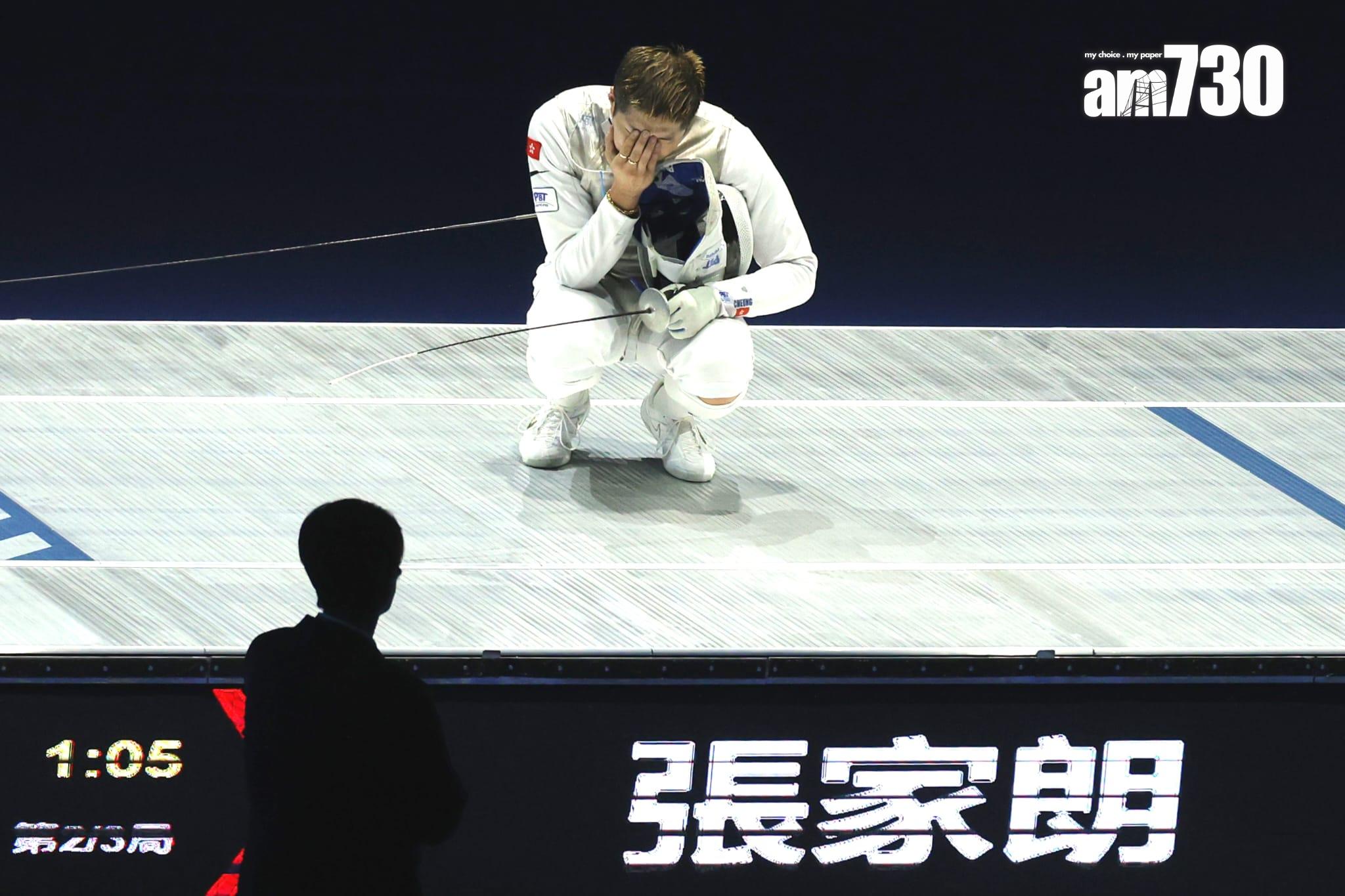 張家朗轉戰銅牌賽。(林俊源攝)