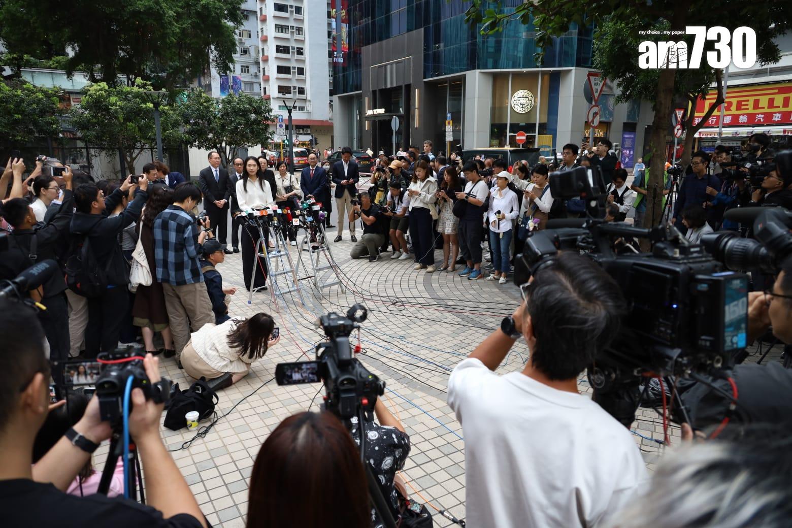 立法會選舉2025|江旻憓報名參選立法會功能界別旅遊界。(鍾式明攝)