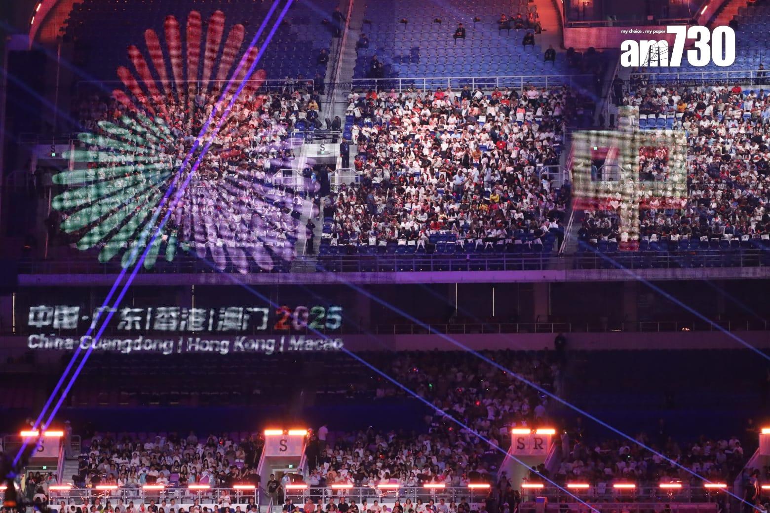 全運會開幕式晚上在廣東奧林匹克體育中心舉行。(鍾式明攝)