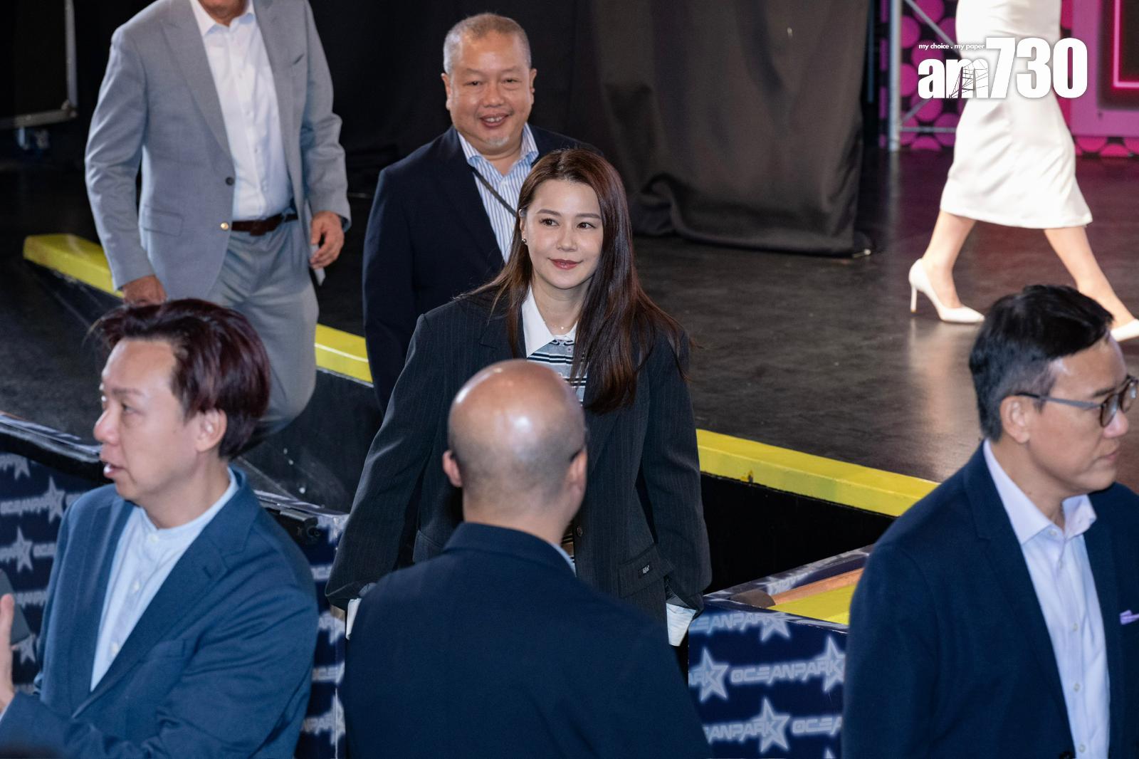 海洋公園保育基金保育大使黃翠如出席啟動禮。 (娛樂組攝)