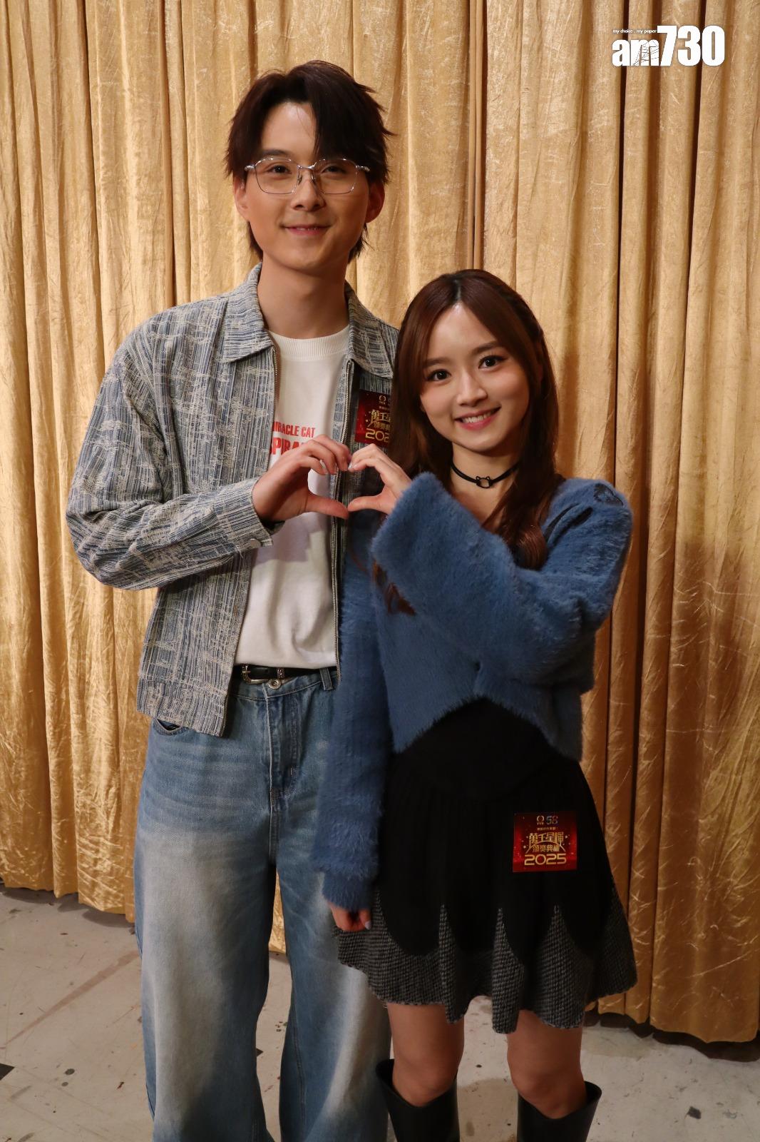 羅毓儀(Yuki)和林俊其(Kris)分別有份角逐飛躍進步男藝員和飛躍進步女藝員。(娛樂組攝)