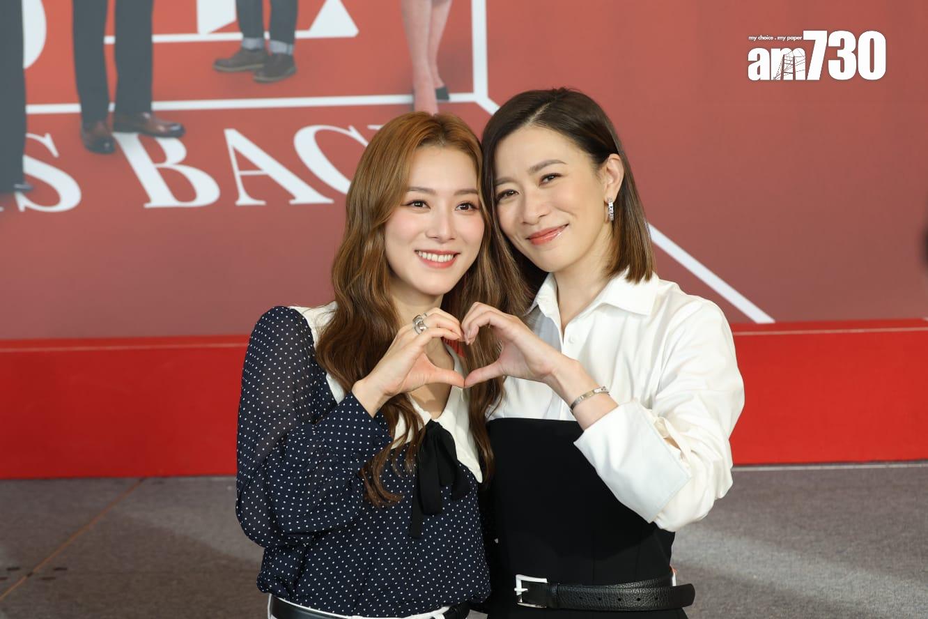 王敏奕在《新聞女王²》與佘詩曼有大量對手戲,她笑言是夢想成真。(林俊源攝)