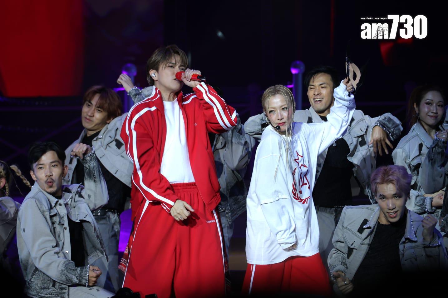 鄭秀文Sammi與張敬軒《Most Wanted 》拉闊音樂會,送上跳唱Medley。(林俊源攝)