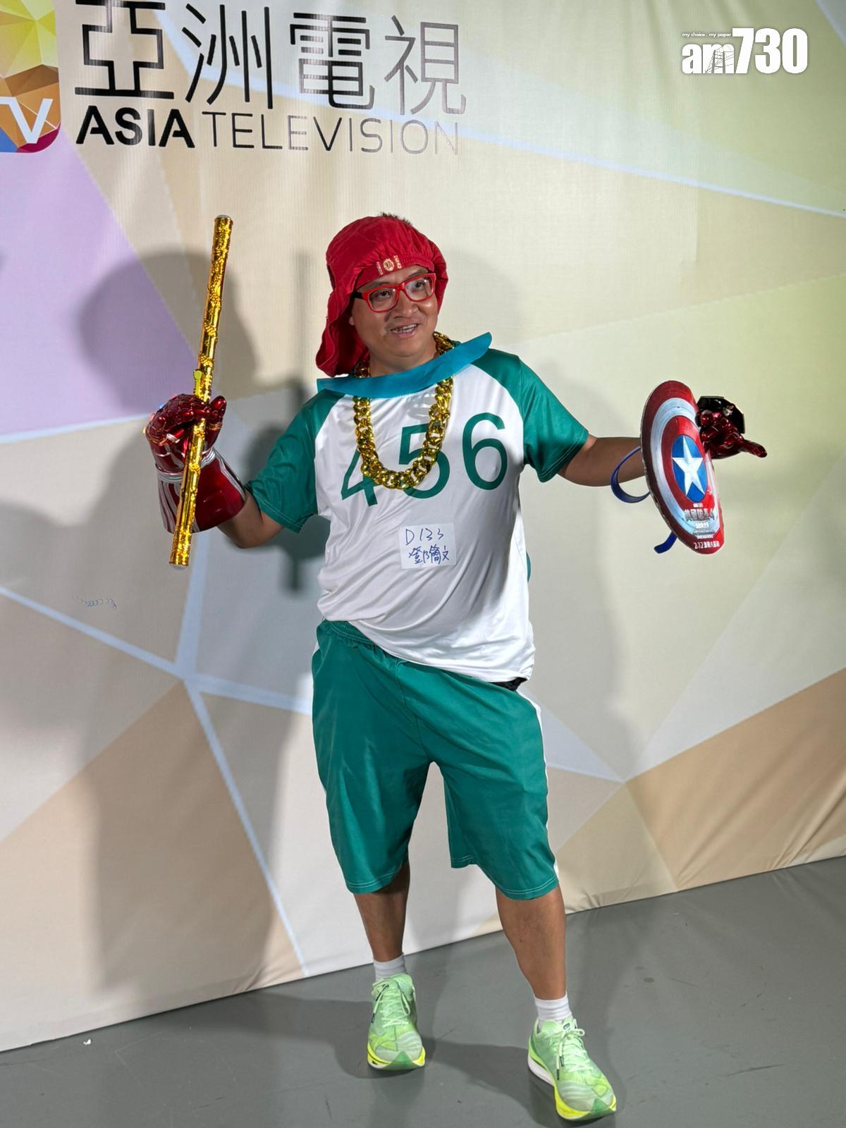 曾參加2012年亞洲先生的鄧簡文騎呢登場。 (娛樂組攝)