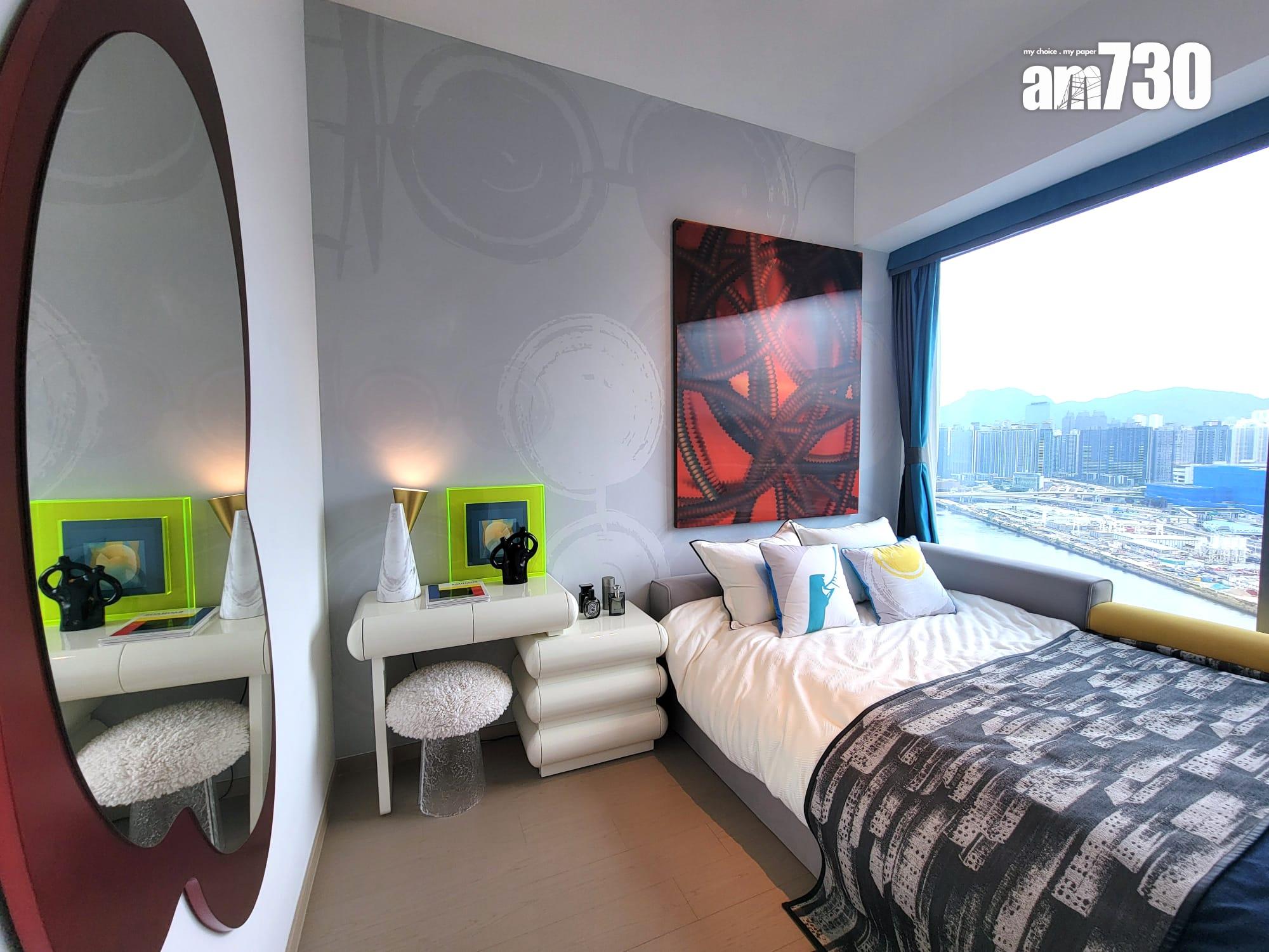 啟德海灣示範單位|450呎連裝修傢俬現樓兩房 一改動令全屋增添亮點(多圖有片)|啟德新盤