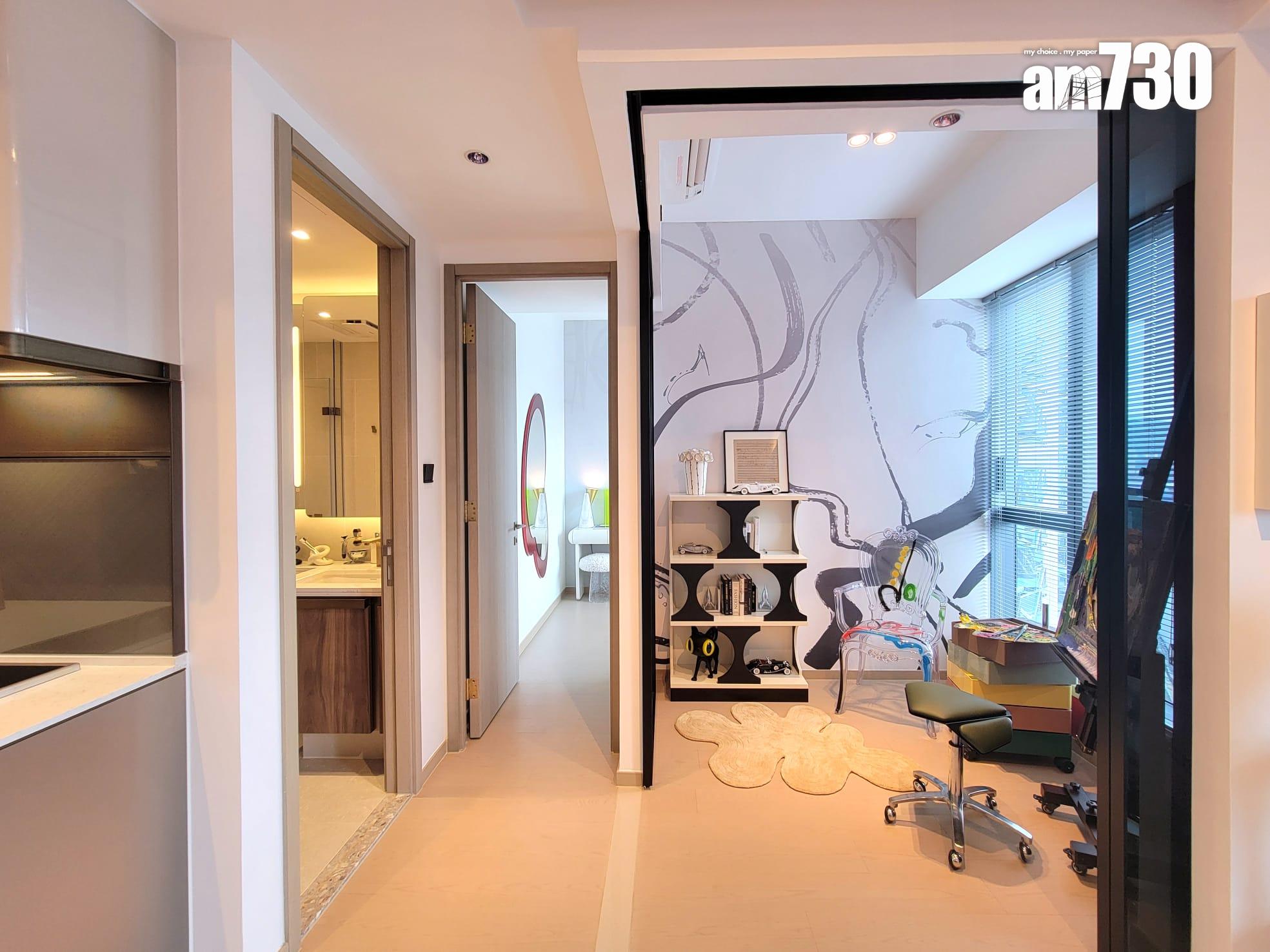 啟德海灣示範單位|450呎連裝修傢俬現樓兩房 一改動令全屋增添亮點(多圖有片)|啟德新盤