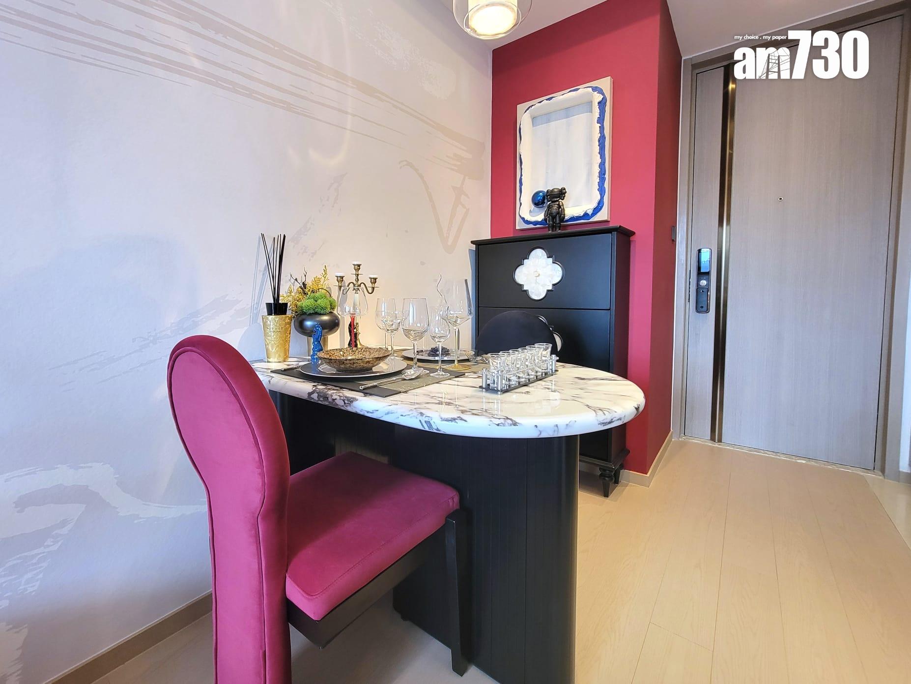 啟德海灣示範單位|450呎連裝修傢俬現樓兩房 一改動令全屋增添亮點(多圖有片)|啟德新盤