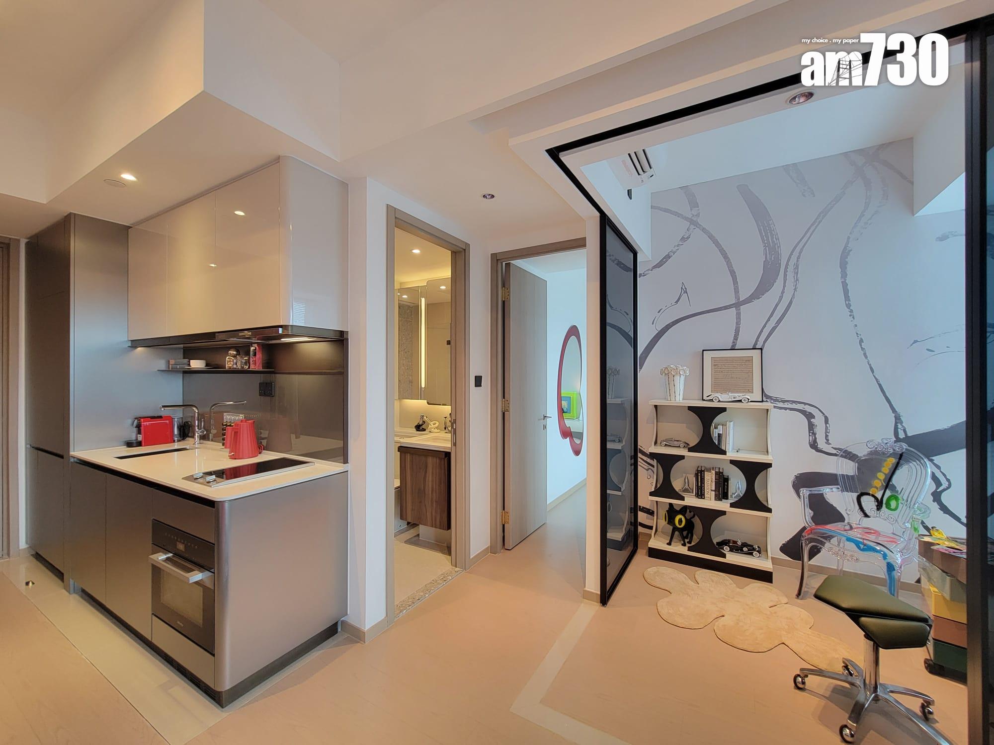 啟德海灣示範單位|450呎連裝修傢俬現樓兩房 一改動令全屋增添亮點(多圖有片)|啟德新盤