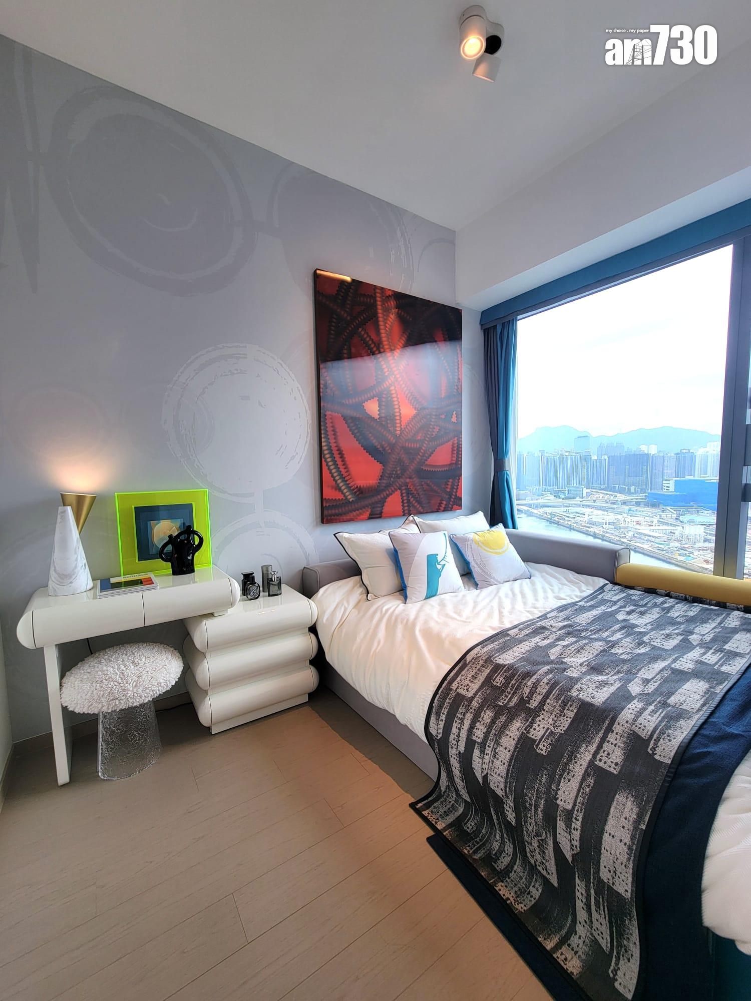 啟德海灣示範單位|450呎連裝修傢俬現樓兩房 一改動令全屋增添亮點(多圖有片)|啟德新盤