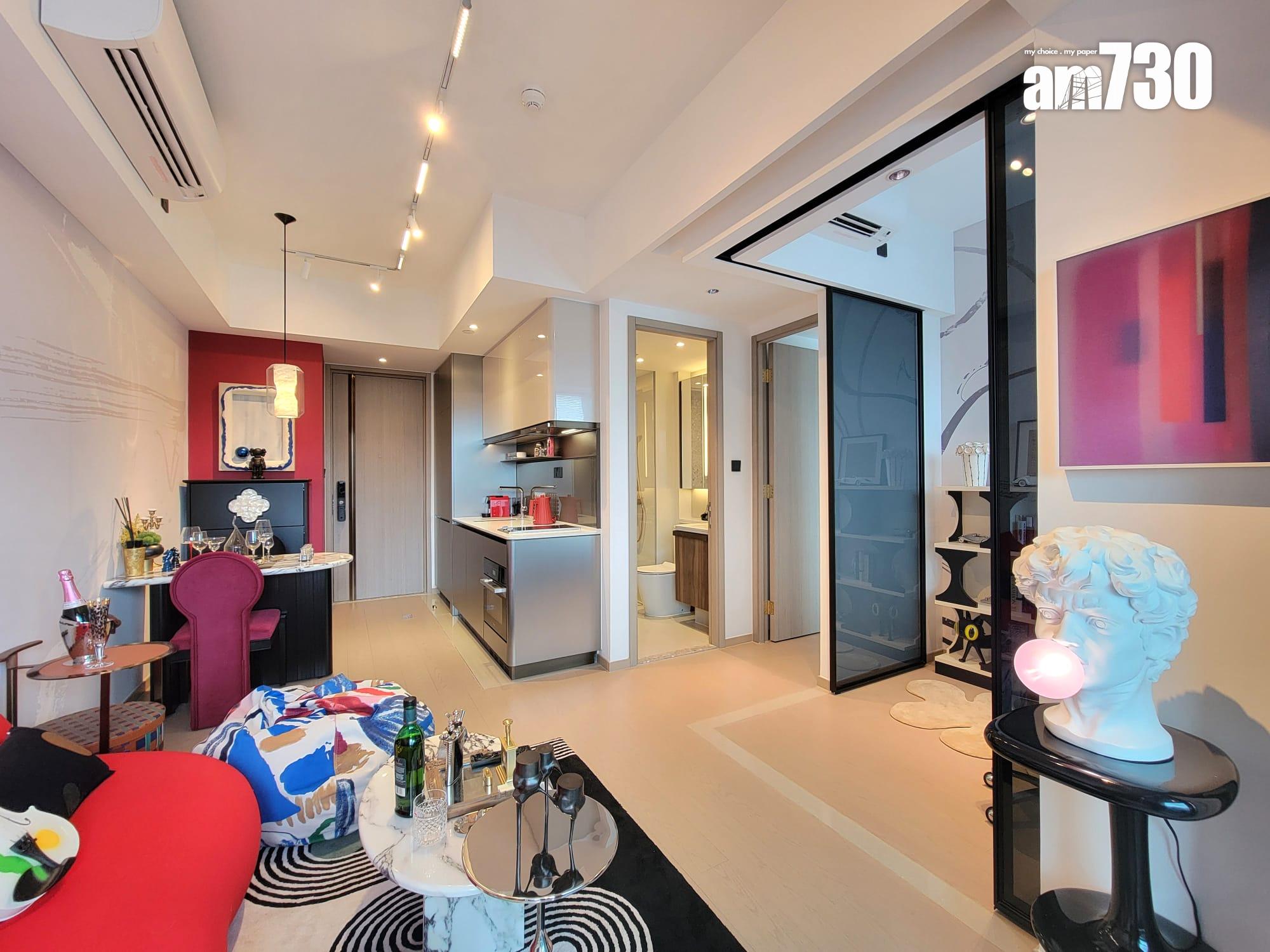 啟德海灣示範單位|450呎連裝修傢俬現樓兩房 一改動令全屋增添亮點(多圖有片)|啟德新盤