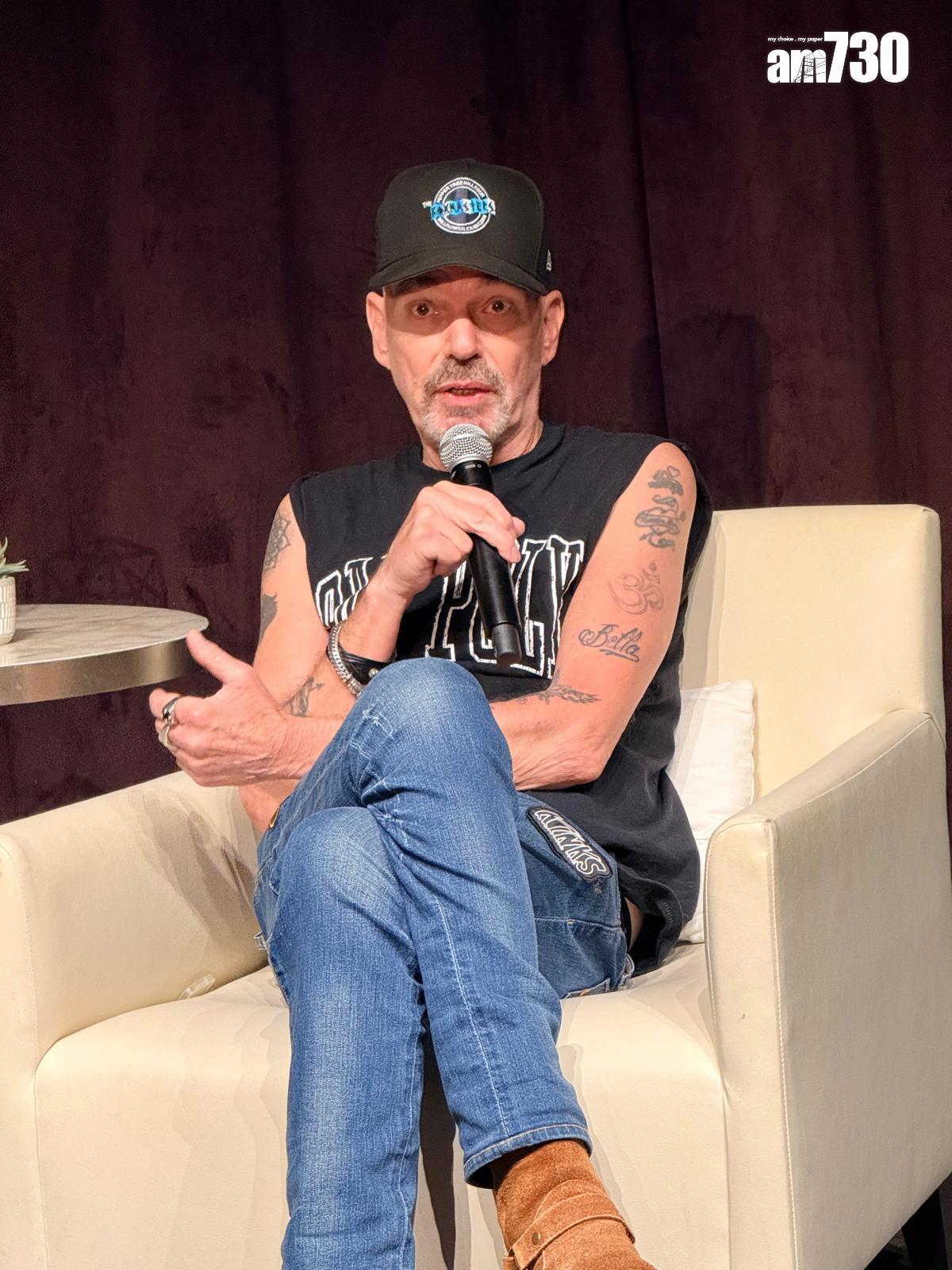 比利卜科頓為《石油天王》現身受訪。 (Lilly Lui攝)