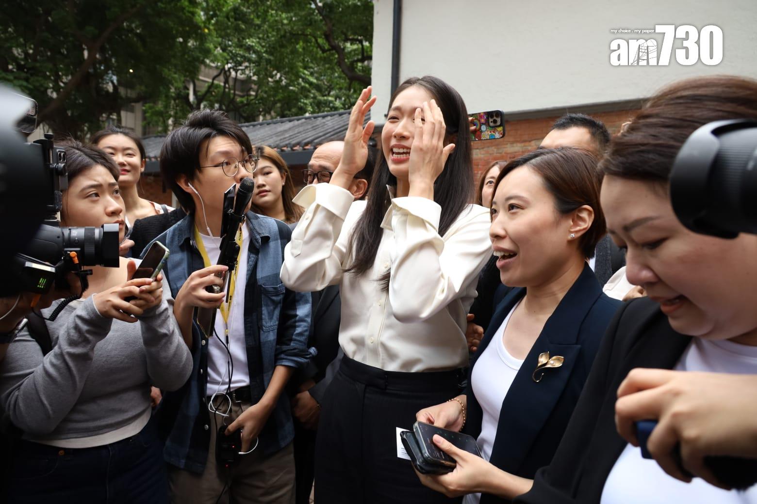 立法會選舉2025|江旻憓報名參選立法會功能界別旅遊界。(鍾式明攝)