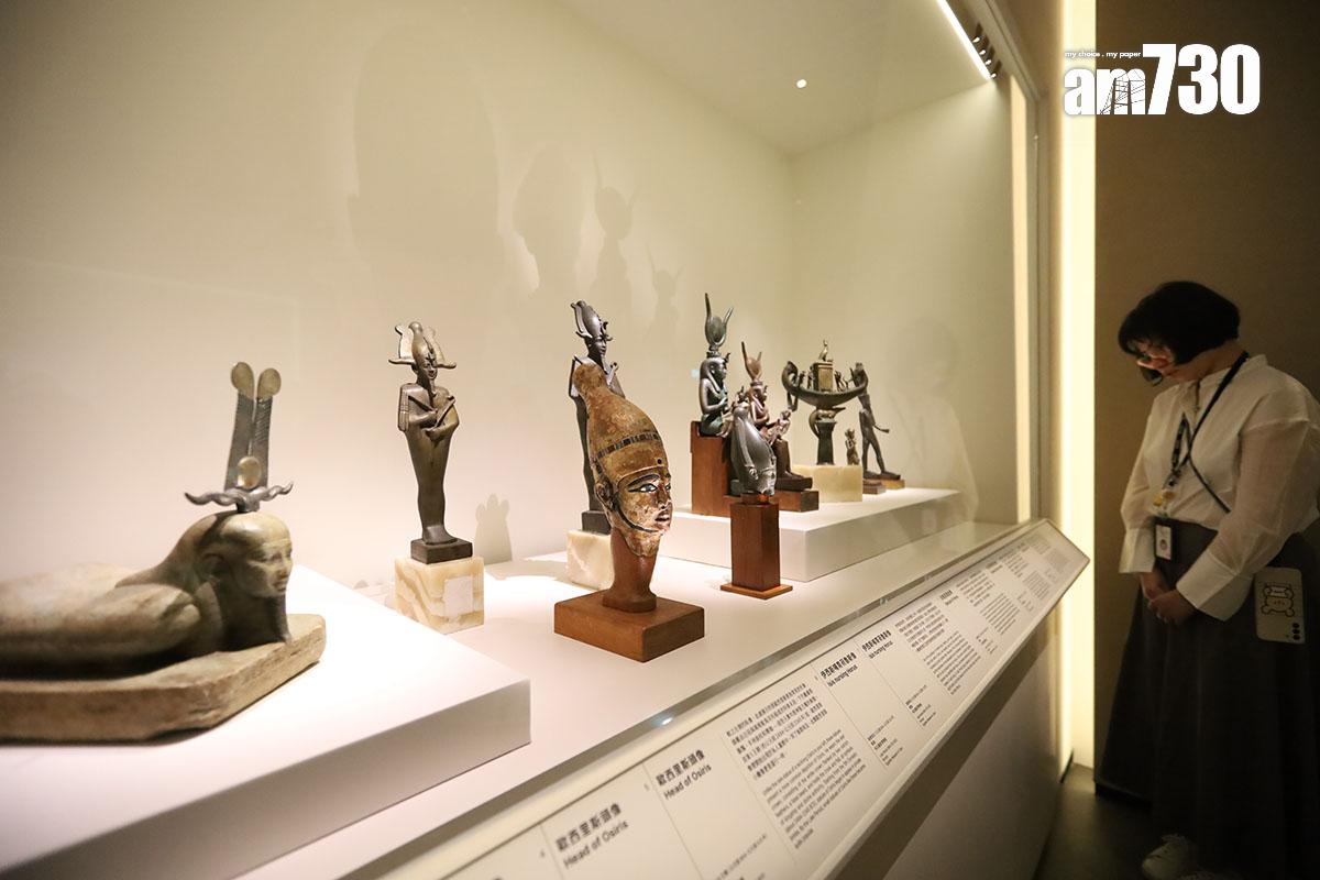 在故宮文化博物館舉行的古埃及文明大展,展出多項埃及博物館珍藏。(資料圖片/鍾式明攝)