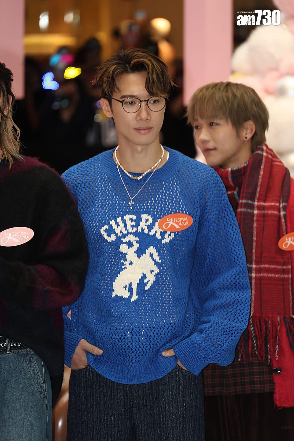 Stanley邱士縉自言在七周年FM,除衫不小心騷肌。(周令知攝)