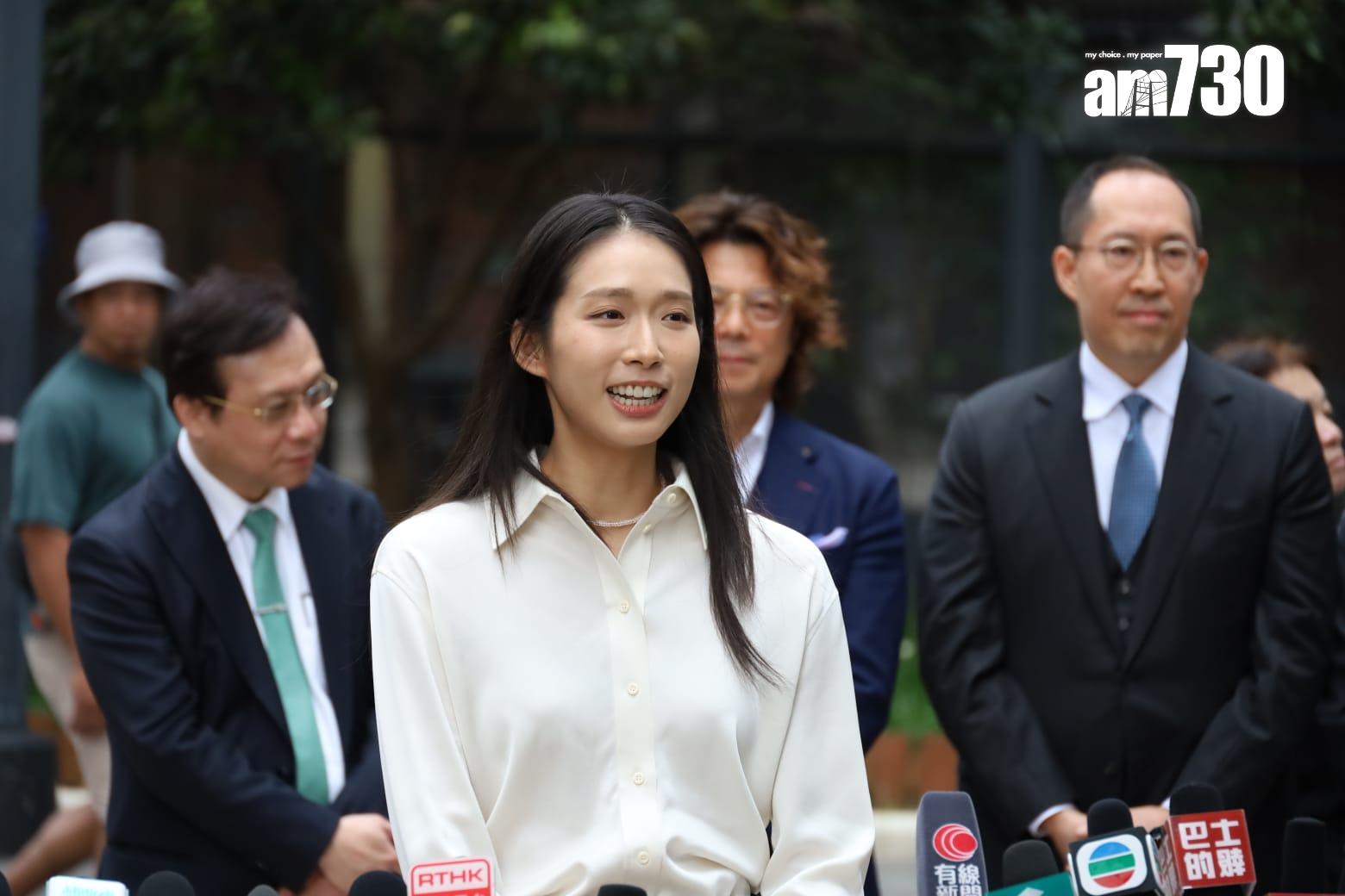 立法會選舉2025|江旻憓報名參選立法會功能界別旅遊界。(鍾式明攝)