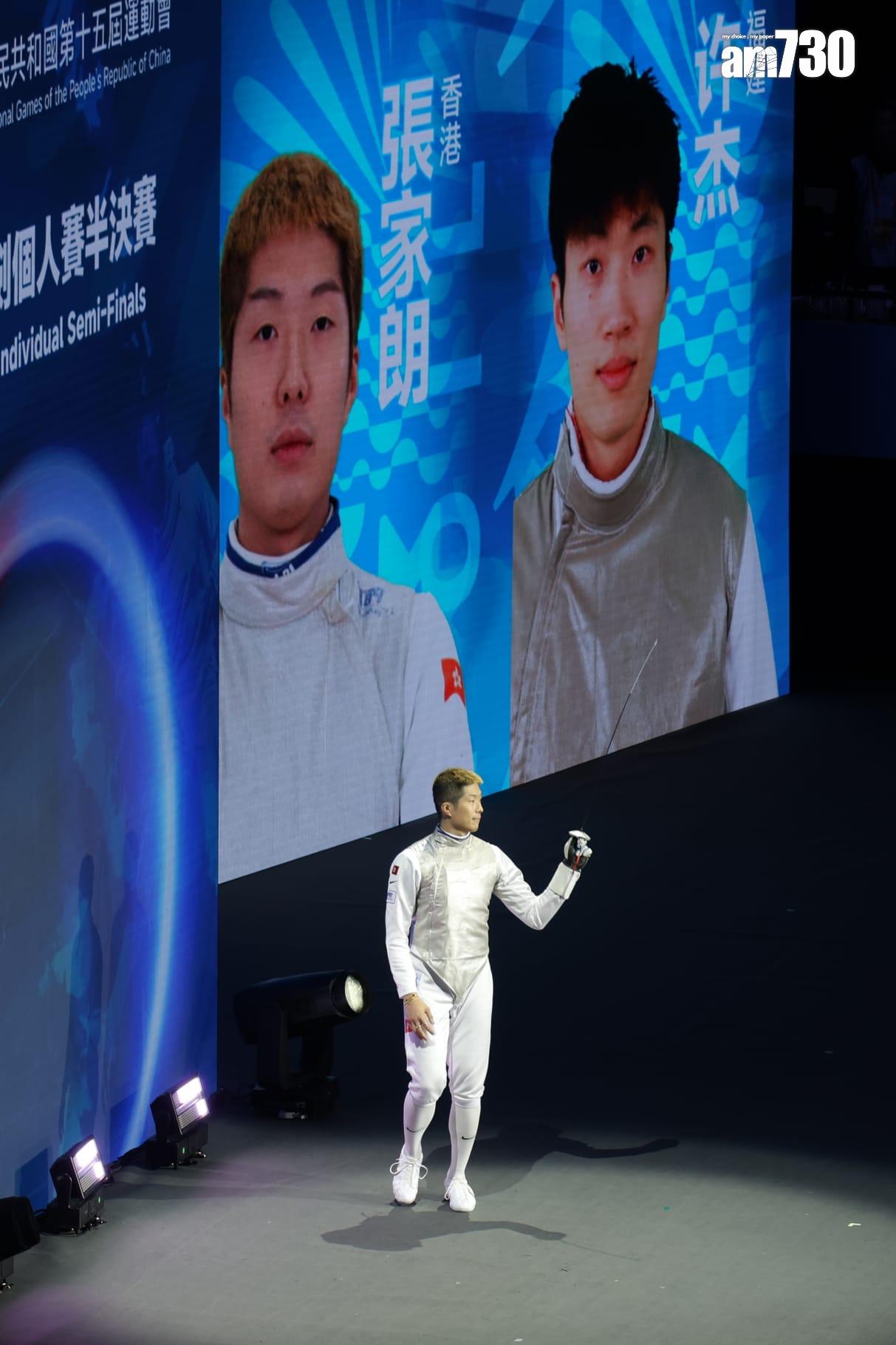 張家朗轉戰銅牌賽。(林俊源攝)