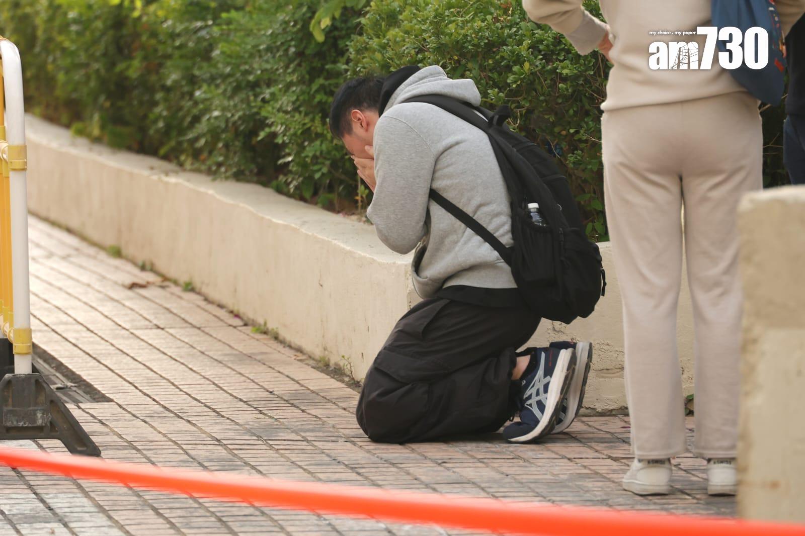 大埔宏福苑五級火情況。(林俊源攝)